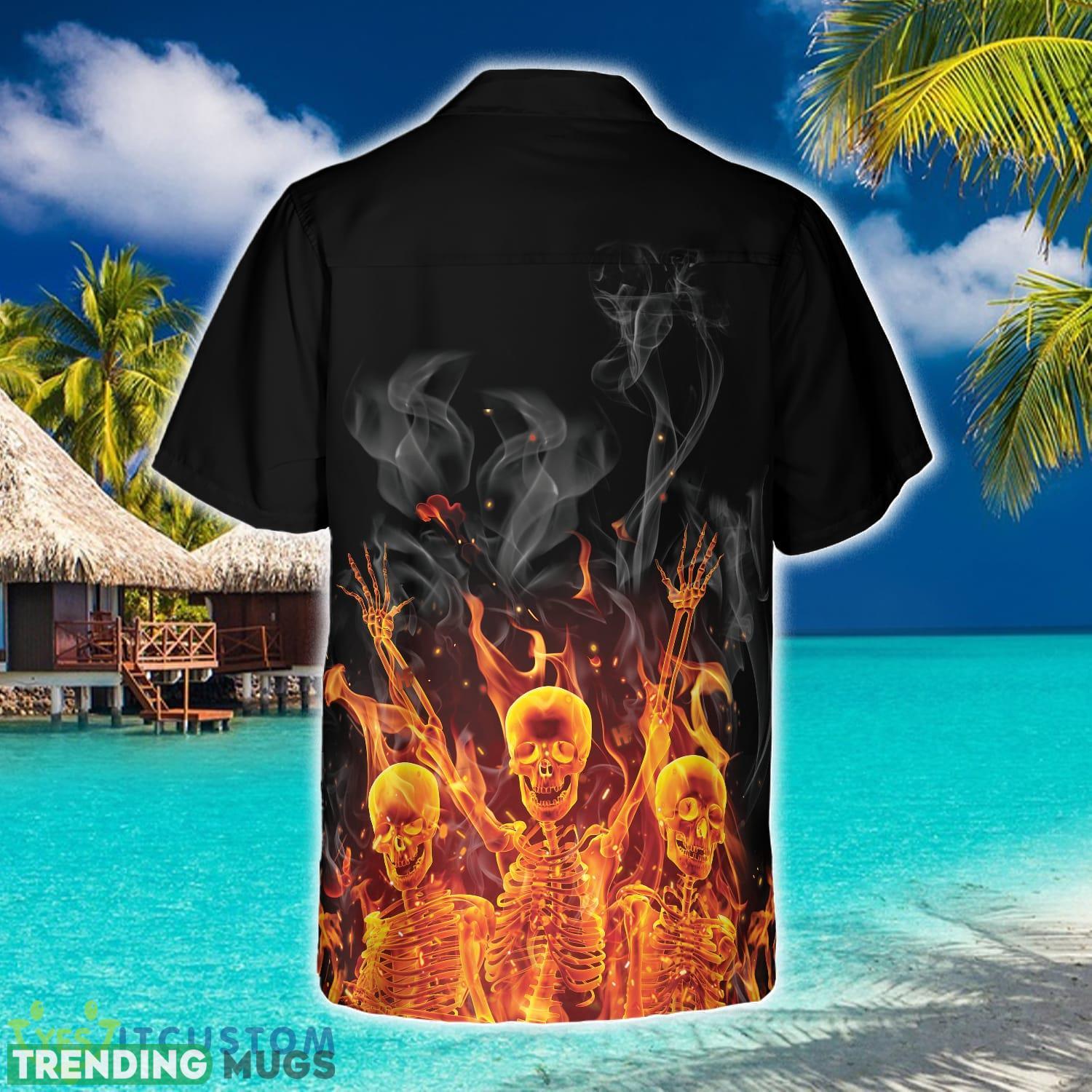 Fire Skeletons Night Party Hawaiian Shirt Summer Beach Gift For Men And Women Hawaiian Shirt Fire Skeletons Night Party Hawaiian Shirt Summer Beach Gift For Men And Women Hawaiian Shirt