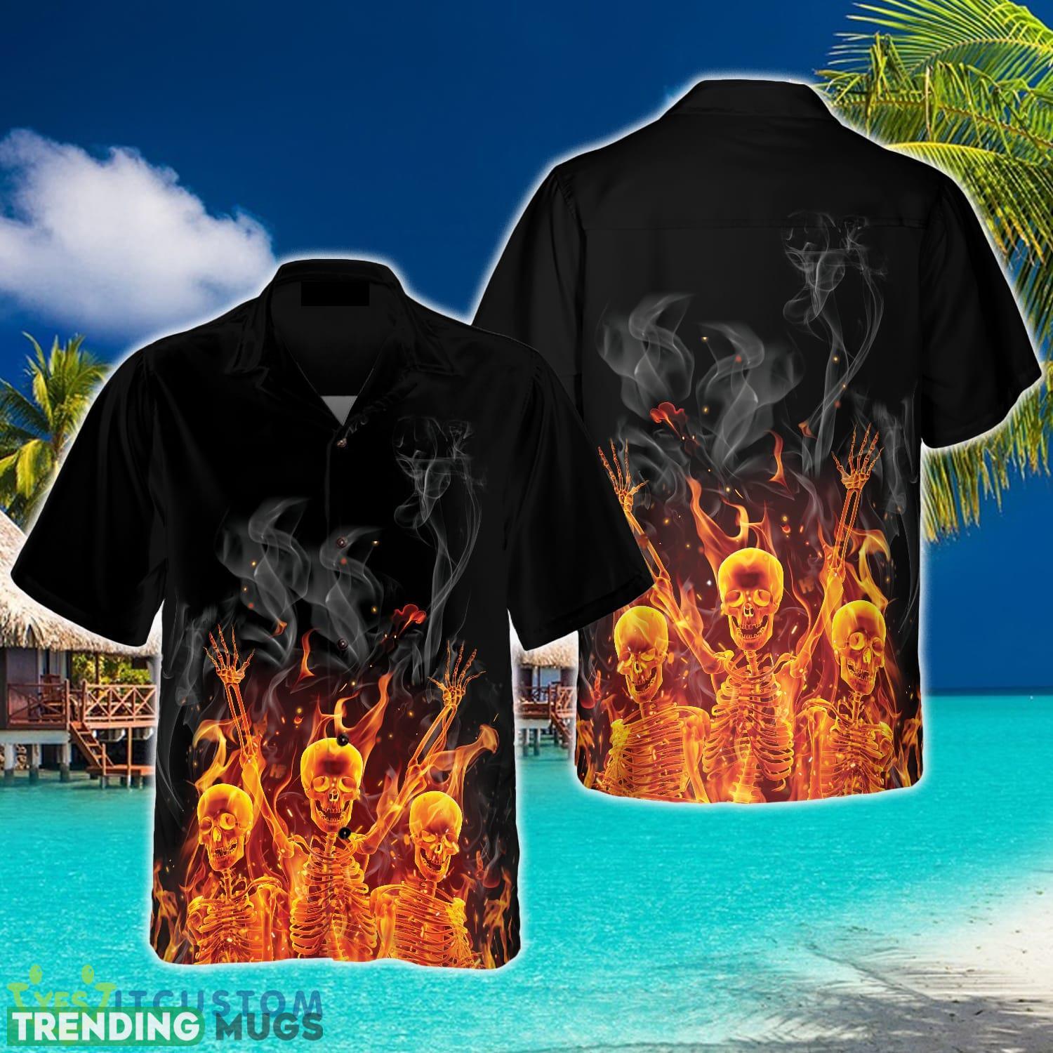 Fire Skeletons Night Party Hawaiian Shirt Summer Beach Gift For Men And Women - Fire Skeletons Night Party Hawaiian Shirt_1 Fire Skeletons Night Party Hawaiian Shirt Summer Beach Gift For Men And Women - Fire Skeletons Night Party Hawaiian Shirt_1