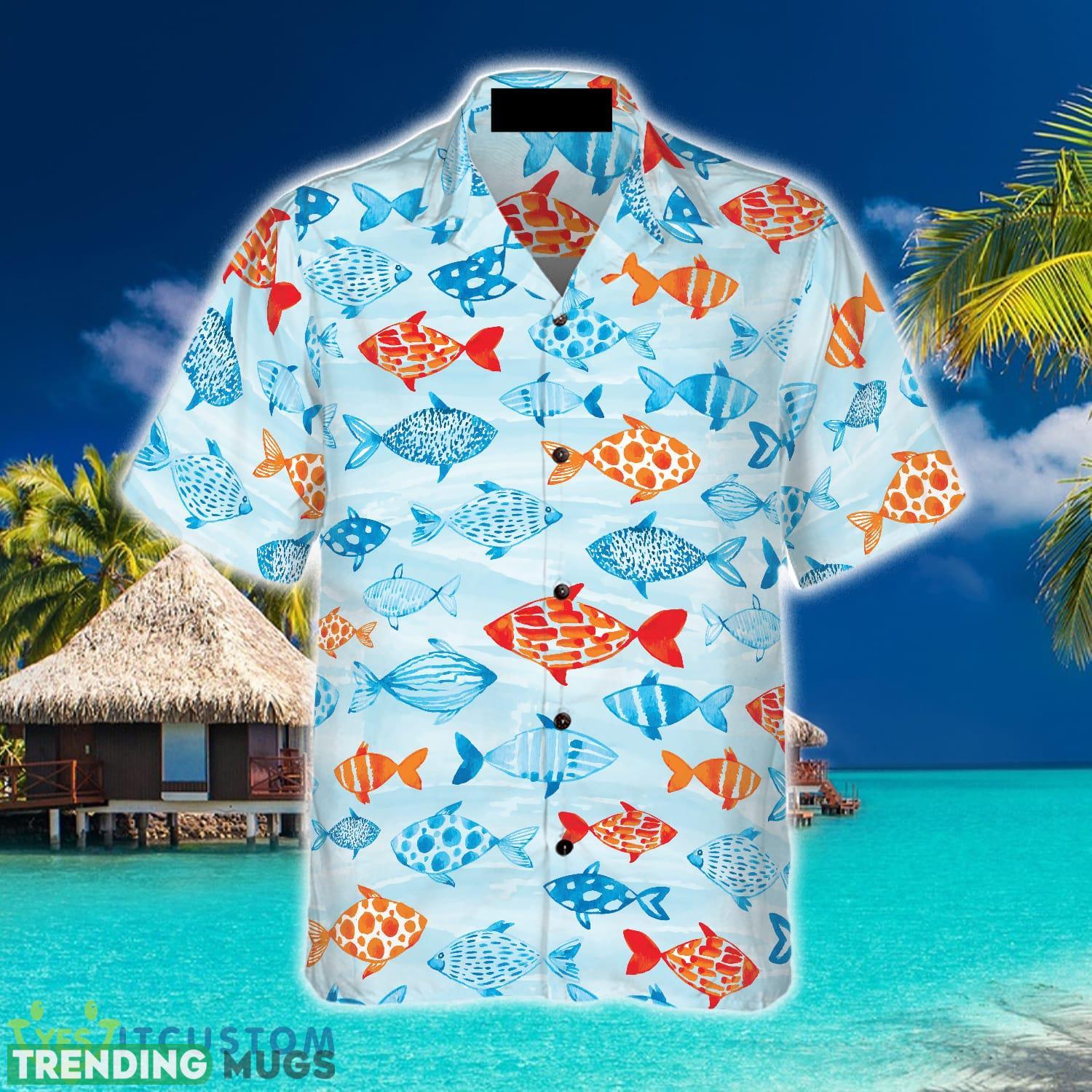 Fish Water Color Pattern v4 Hawaiian Shirt Aloha Summer For Men And Women Gift Hawaiian Shirt Fish Water Color Pattern v4 Hawaiian Shirt Aloha Summer For Men And Women Gift Hawaiian Shirt