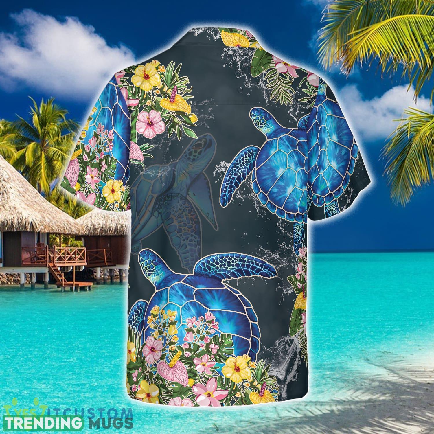Floral Sea Turtle 3D Hawaiian Shirt Beach Summer For Men And Women Gift Hawaiian Shirt Floral Sea Turtle 3D Hawaiian Shirt Beach Summer For Men And Women Gift Hawaiian Shirt