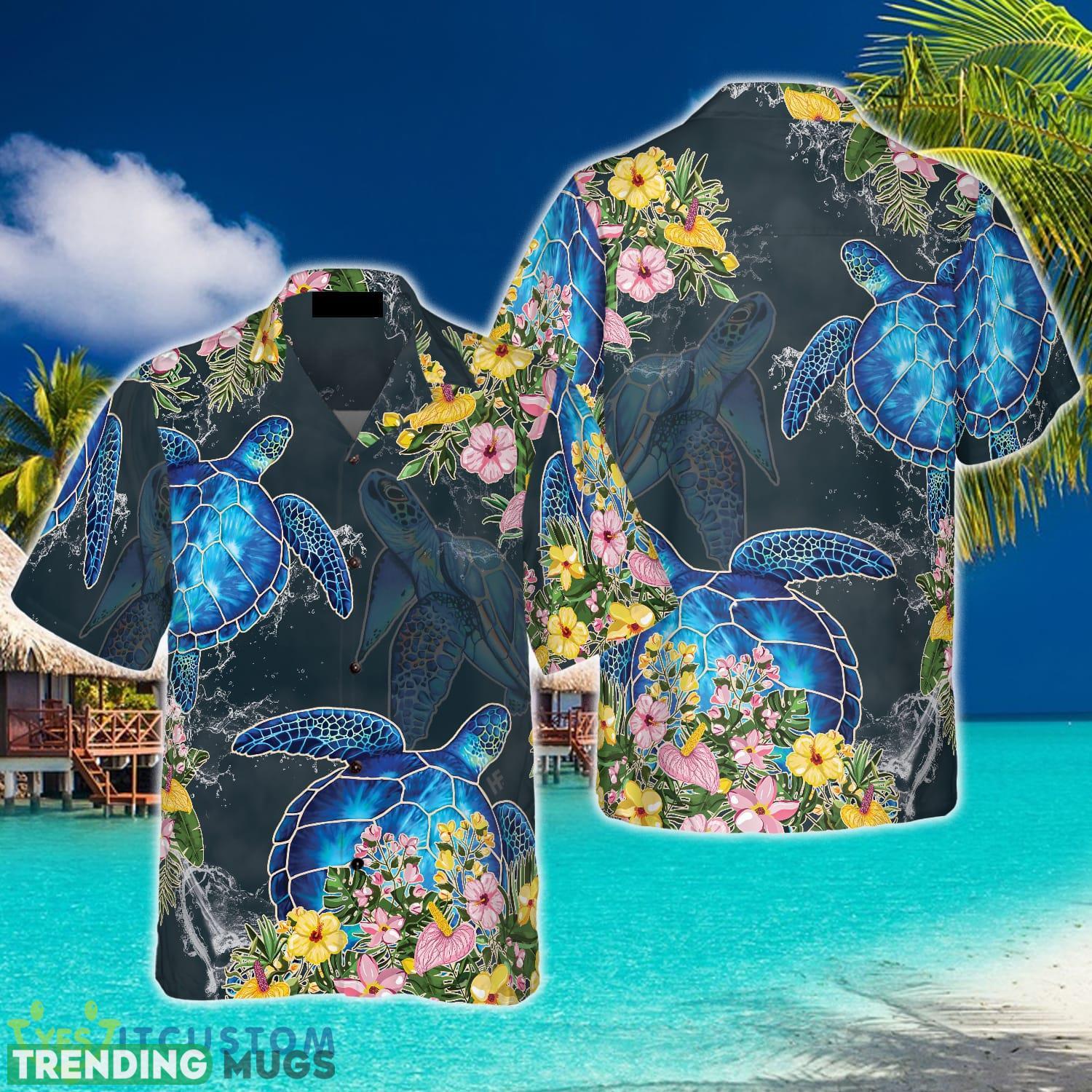 Floral Sea Turtle 3D Hawaiian Shirt Beach Summer For Men And Women Gift - Floral Sea Turtle Hawaiian Shirt_1 Floral Sea Turtle 3D Hawaiian Shirt Beach Summer For Men And Women Gift - Floral Sea Turtle Hawaiian Shirt_1