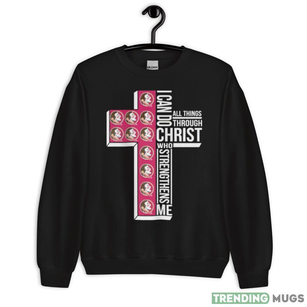 florida State Seminoles I can do all things through Christ shirt - 18000 Unisex Heavy Blend Crewneck Sweatshirt florida State Seminoles I can do all things through Christ shirt - 18000 Unisex Heavy Blend Crewneck Sweatshirt