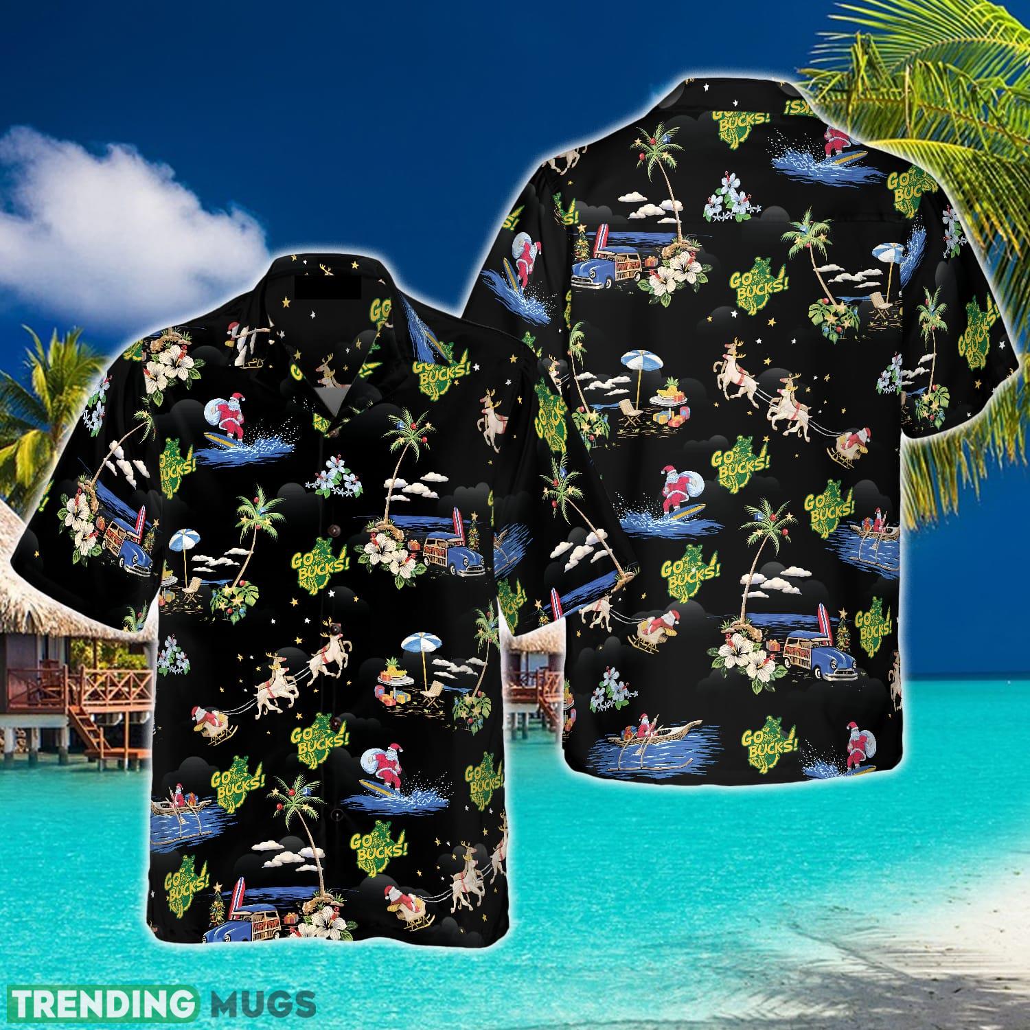 Go Bucks Logo Christmas Hawaiian Shirt Aloha Summer For Men And Women Gift - Go Bucks Logo Christmas Hawaiian Shirt_1 Go Bucks Logo Christmas Hawaiian Shirt Aloha Summer For Men And Women Gift - Go Bucks Logo Christmas Hawaiian Shirt_1