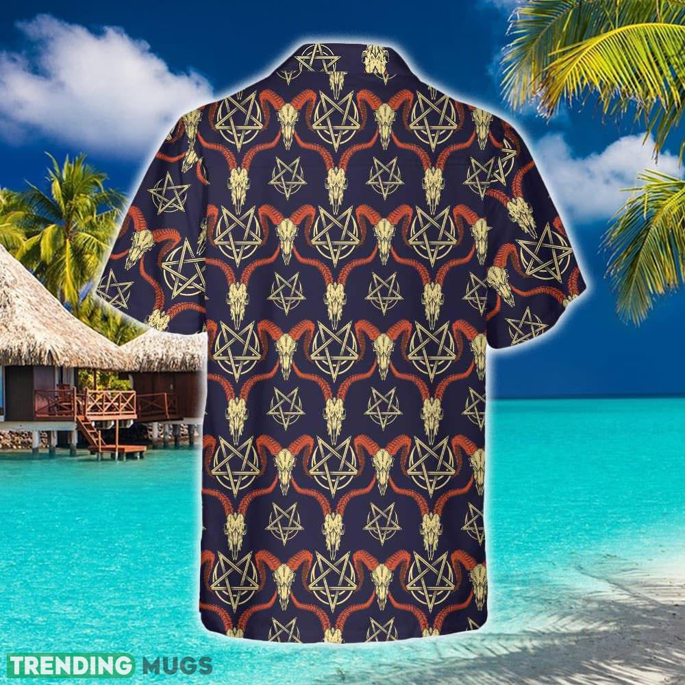 Goat Head Satanic Hawaiian Shirt Aloha Summer For Men And Women Gift Hawaiian Shirt Goat Head Satanic Hawaiian Shirt Aloha Summer For Men And Women Gift Hawaiian Shirt