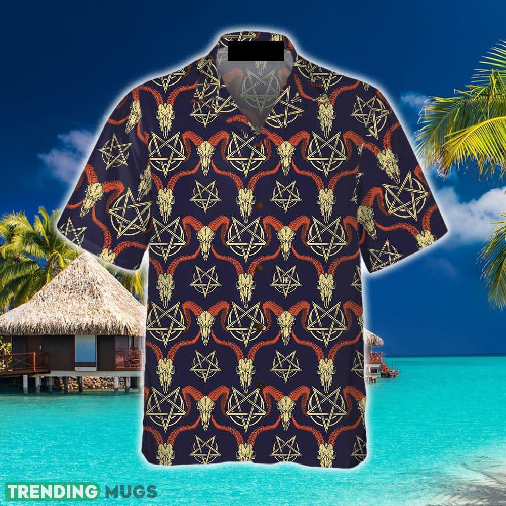 Goat Head Satanic Hawaiian Shirt Aloha Summer For Men And Women Gift Hawaiian Shirt Goat Head Satanic Hawaiian Shirt Aloha Summer For Men And Women Gift Hawaiian Shirt