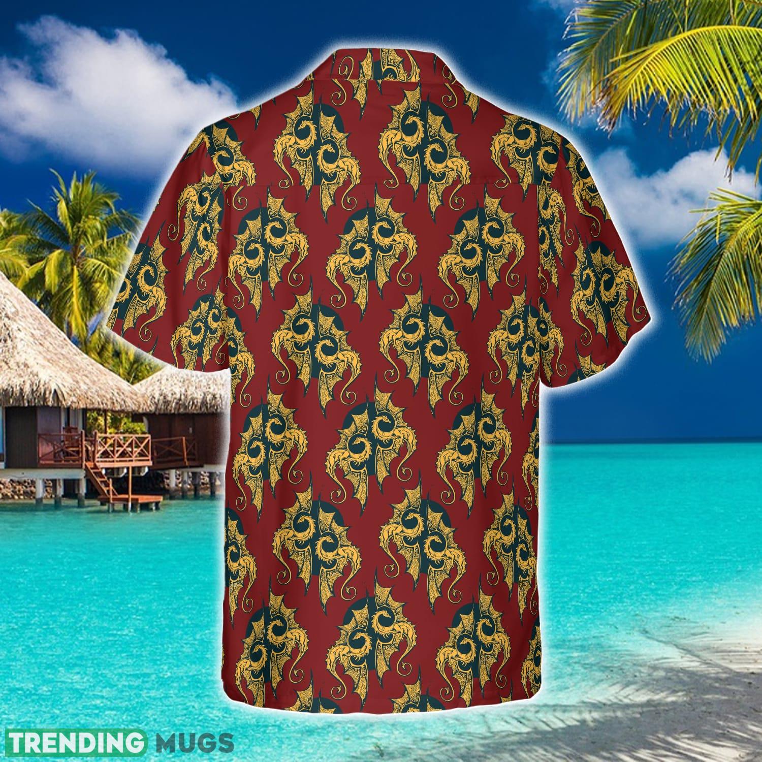 Gold Dragons For The Hero Hawaiian Shirt Summer Beach Gift For Men And Women Hawaiian Shirt Gold Dragons For The Hero Hawaiian Shirt Summer Beach Gift For Men And Women Hawaiian Shirt