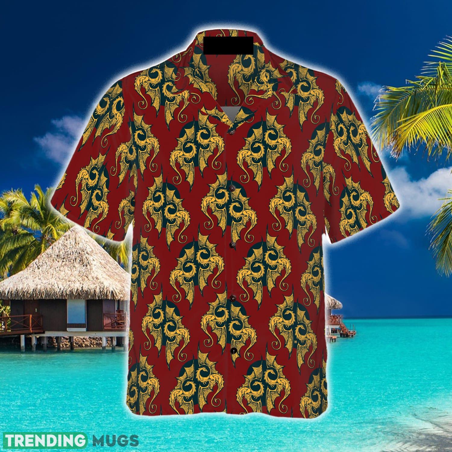 Gold Dragons For The Hero Hawaiian Shirt Summer Beach Gift For Men And Women Hawaiian Shirt Gold Dragons For The Hero Hawaiian Shirt Summer Beach Gift For Men And Women Hawaiian Shirt