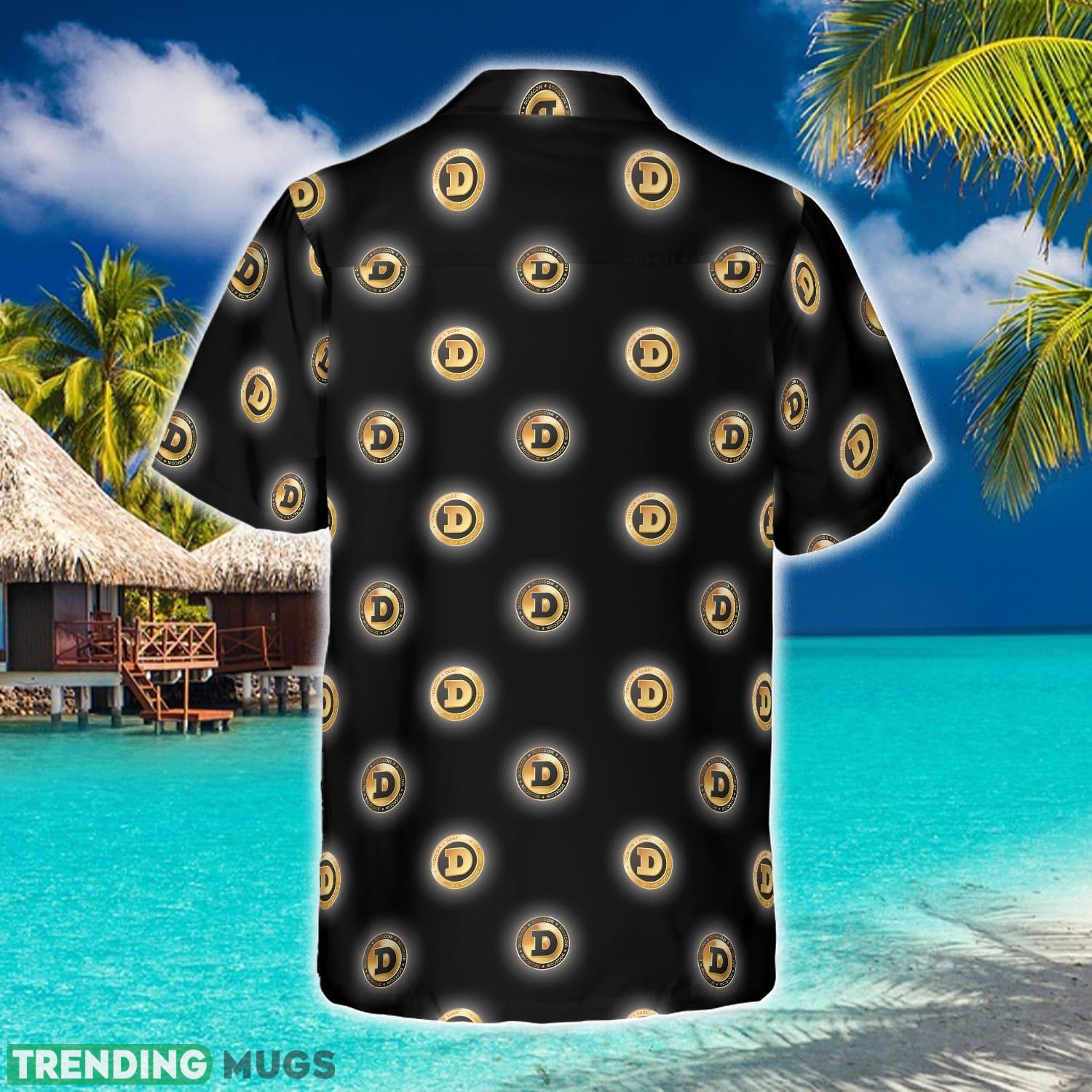 Golden Black Dogecoin Hawaiian Shirt Aloha Summer For Men And Women Gift Hawaiian Shirt Golden Black Dogecoin Hawaiian Shirt Aloha Summer For Men And Women Gift Hawaiian Shirt
