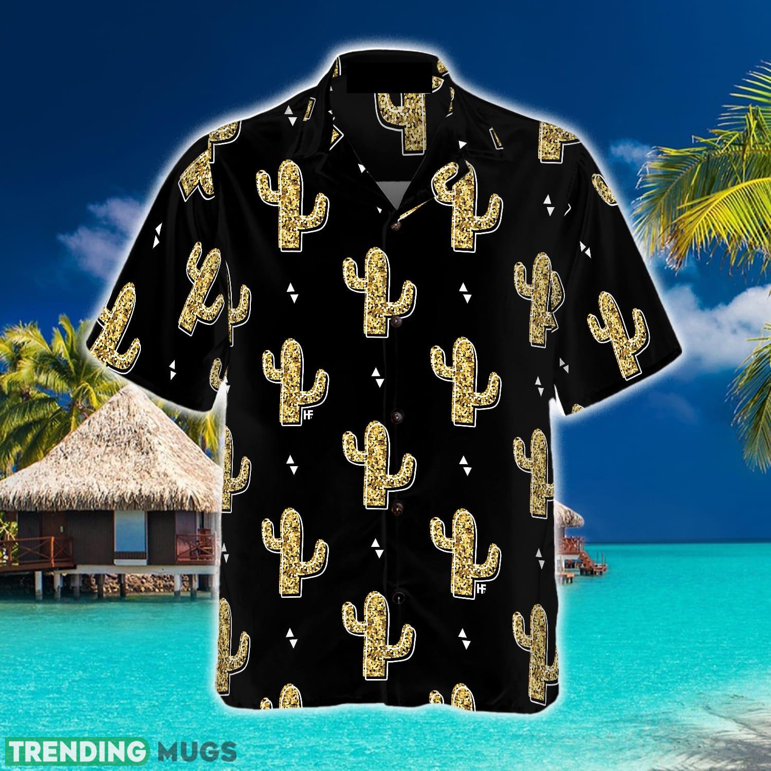 Golden Cactuses Hawaiian Shirt Aloha Summer For Men And Women Gift Hawaiian Shirt Golden Cactuses Hawaiian Shirt Aloha Summer For Men And Women Gift Hawaiian Shirt