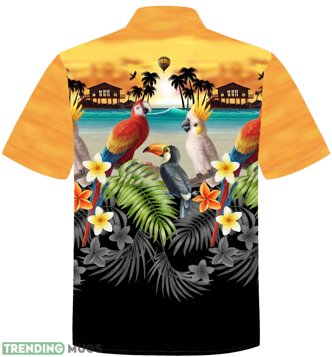 Golden Parrots beach orange 3D Hawaiian Shirt Summer Gift For Men And Women Hawaiian Shirt Golden Parrots beach orange 3D Hawaiian Shirt Summer Gift For Men And Women Hawaiian Shirt