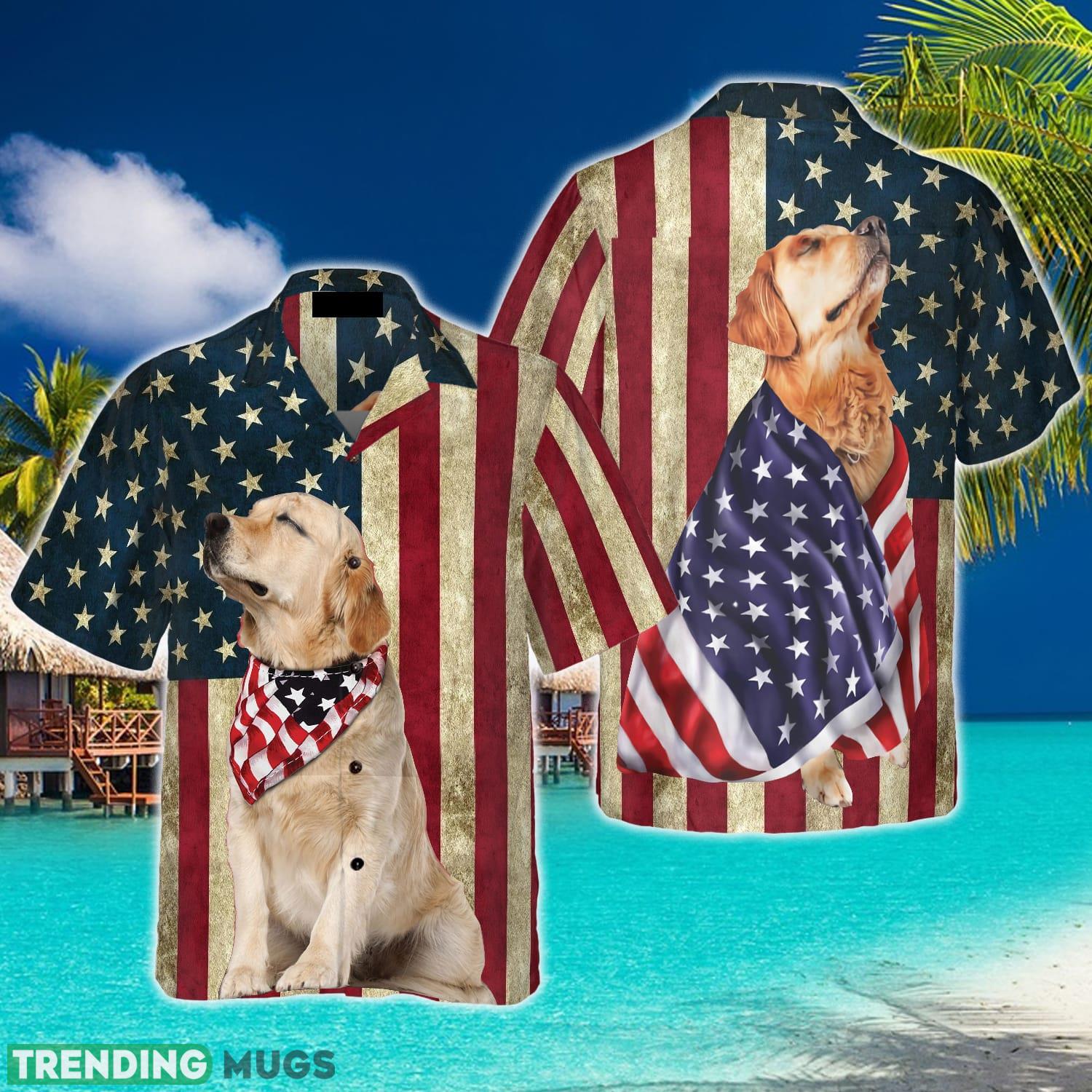 Golden Retriever American Flag Hawaiian Shirt Summer Beach Gift For Men And Women - Golden Retriever American Flag Hawaiian Shirt_1 Golden Retriever American Flag Hawaiian Shirt Summer Beach Gift For Men And Women - Golden Retriever American Flag Hawaiian Shirt_1