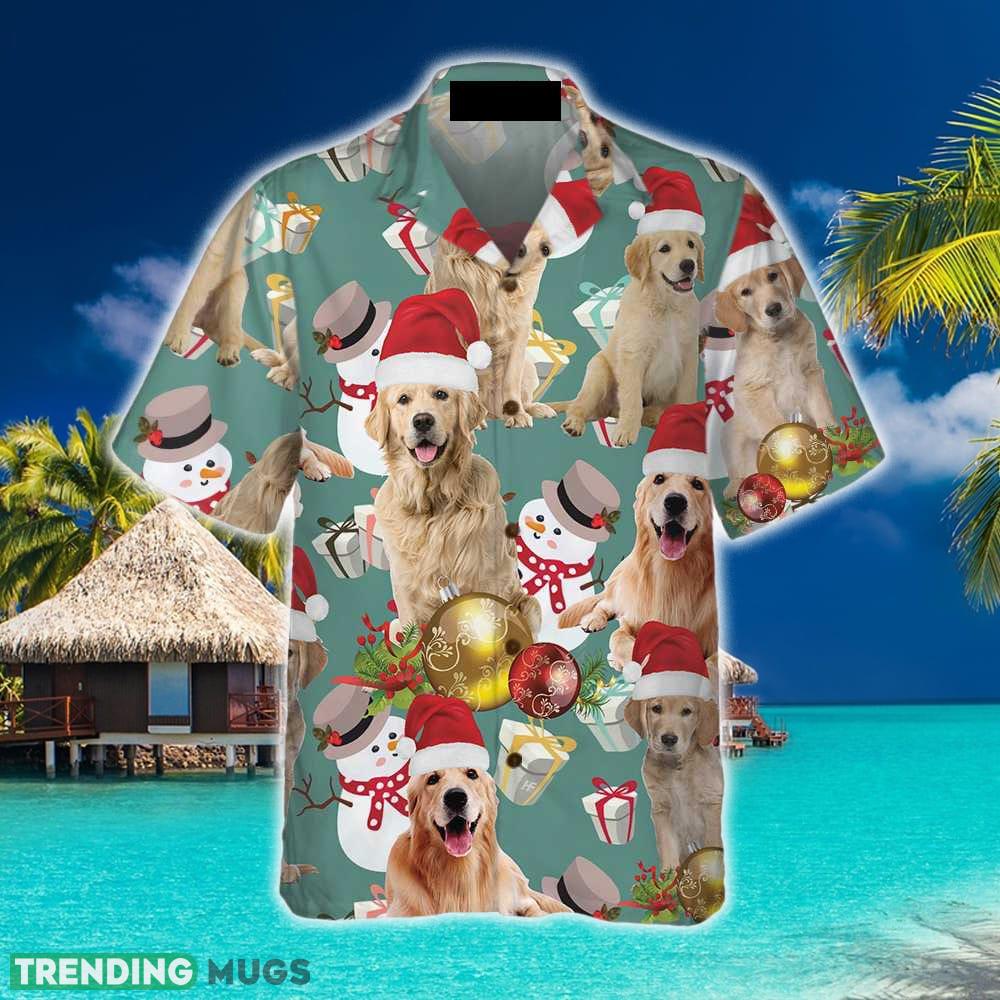 Golden Retriever Celebrate Christmas Hawaiian Shirt Summer Beach Gift For Men And Women Hawaiian Shirt Golden Retriever Celebrate Christmas Hawaiian Shirt Summer Beach Gift For Men And Women Hawaiian Shirt