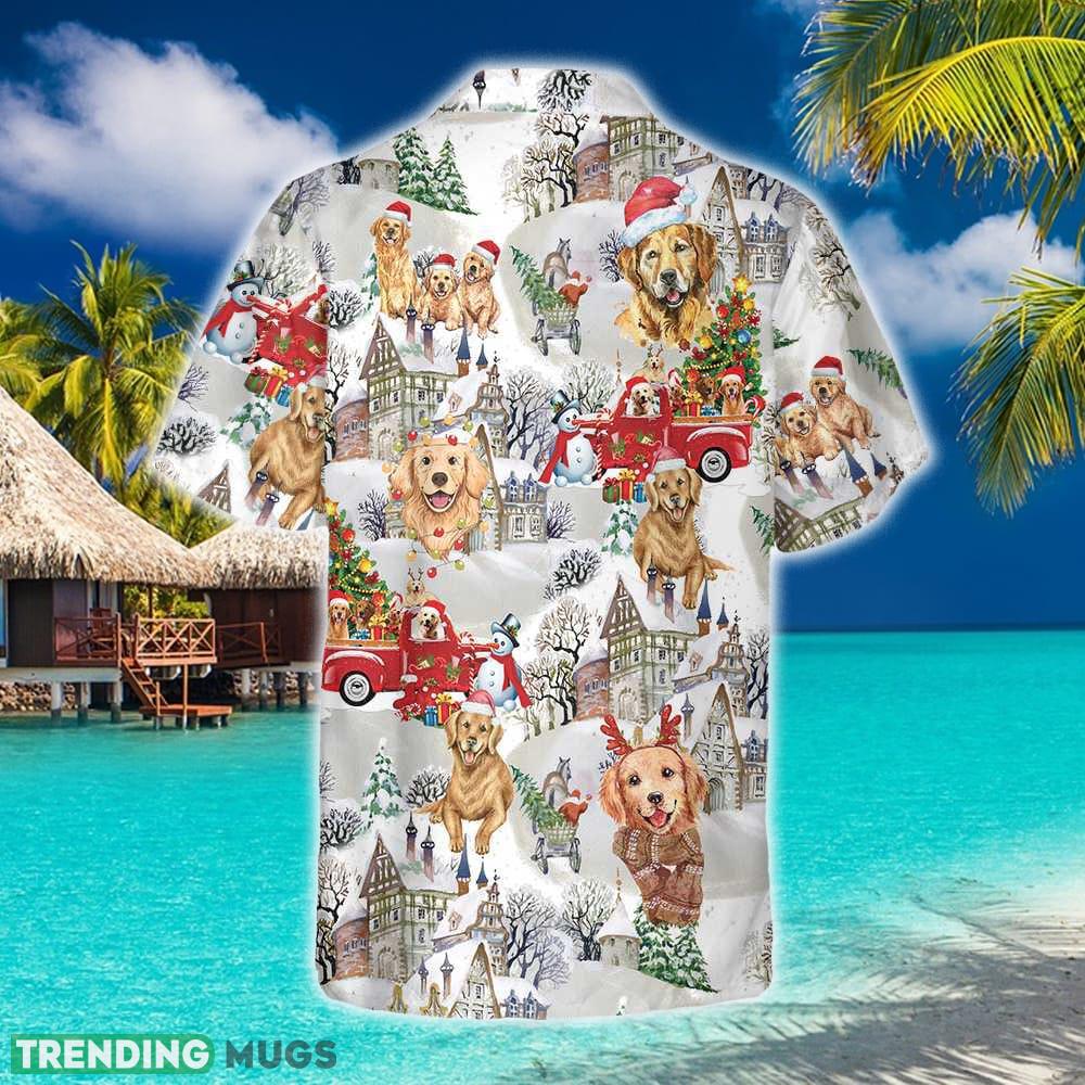 Golden Retriever On Christmas 3D Hawaiian Shirt Beach Summer For Men And Women Gift Hawaiian Shirt Golden Retriever On Christmas 3D Hawaiian Shirt Beach Summer For Men And Women Gift Hawaiian Shirt