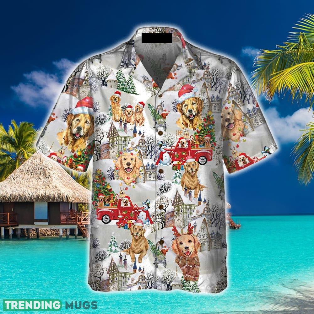 Golden Retriever On Christmas 3D Hawaiian Shirt Beach Summer For Men And Women Gift Hawaiian Shirt Golden Retriever On Christmas 3D Hawaiian Shirt Beach Summer For Men And Women Gift Hawaiian Shirt