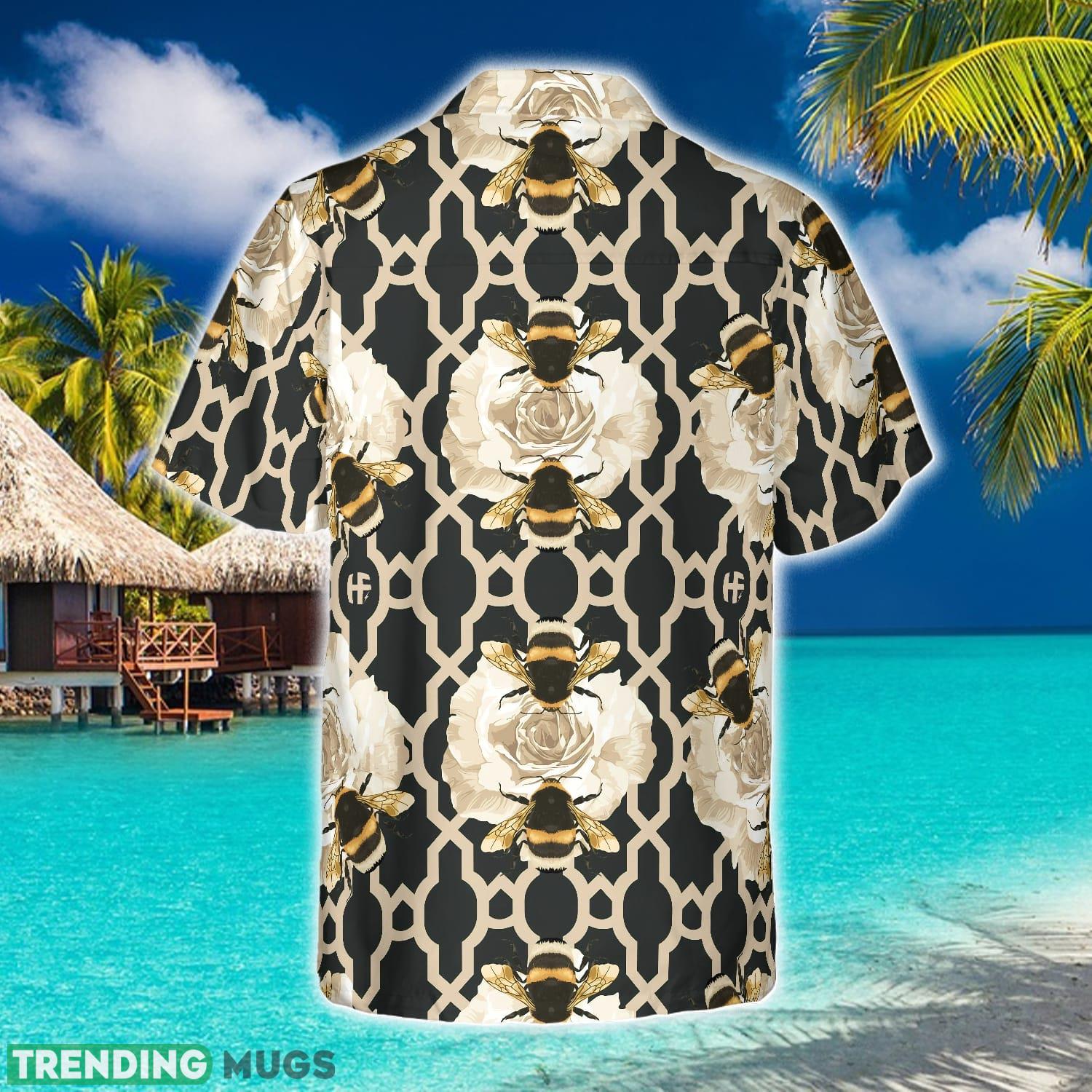 Golden Roses & Bees 3D Hawaiian Shirt Beach Summer For Men And Women Gift Hawaiian Shirt Golden Roses & Bees 3D Hawaiian Shirt Beach Summer For Men And Women Gift Hawaiian Shirt