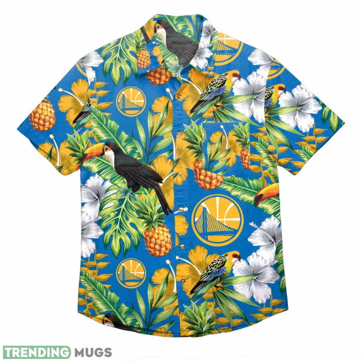 Golden State Warriors NBA Floral Button Up Shirt For Fans Product Photo 1 Golden State Warriors NBA Floral Button Up Shirt For Fans Product Photo 1