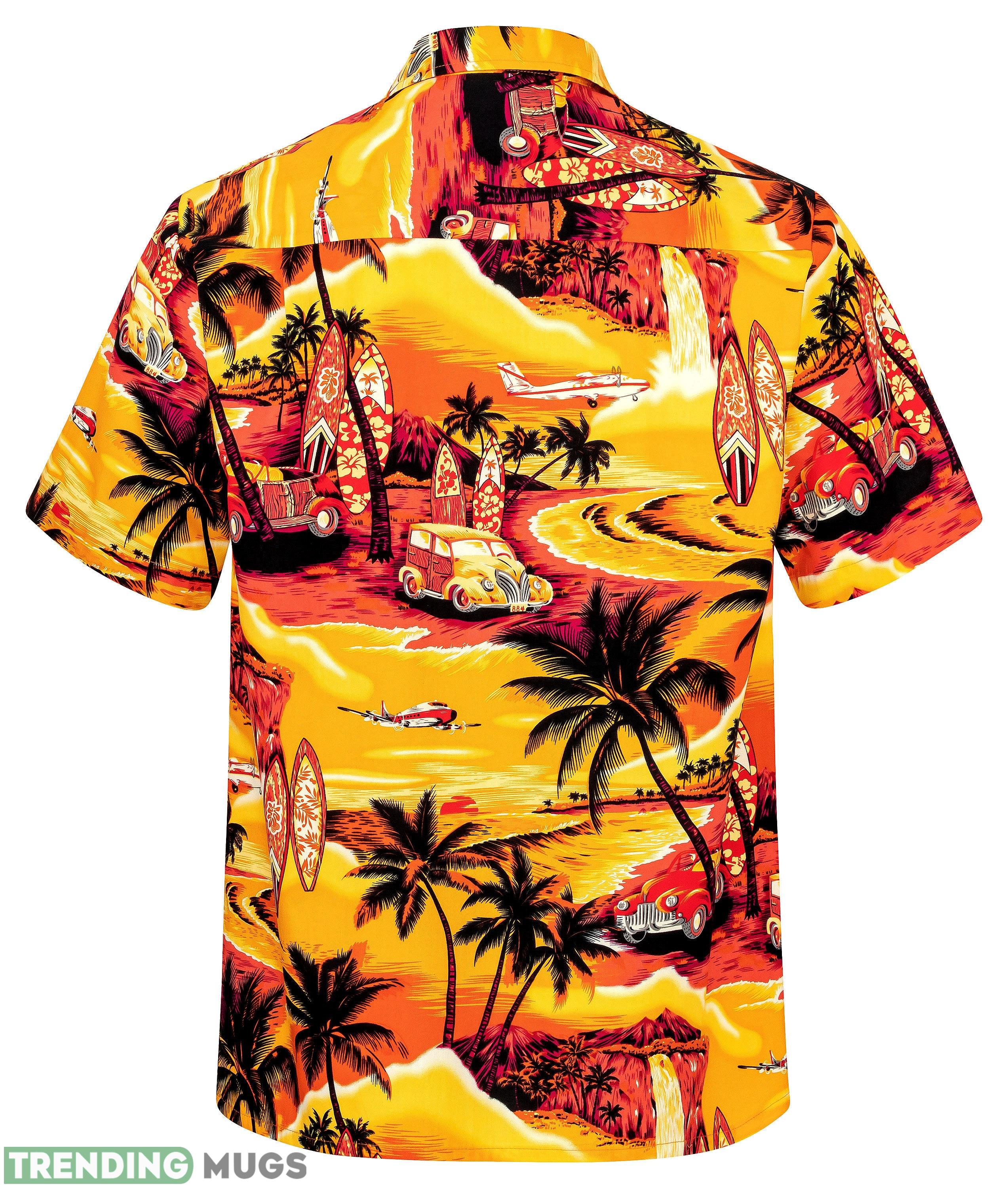 Golden Summer Beach Palms orange 3D Hawaiian Shirt Summer Gift For Men And Women Hawaiian Shirt Golden Summer Beach Palms orange 3D Hawaiian Shirt Summer Gift For Men And Women Hawaiian Shirt