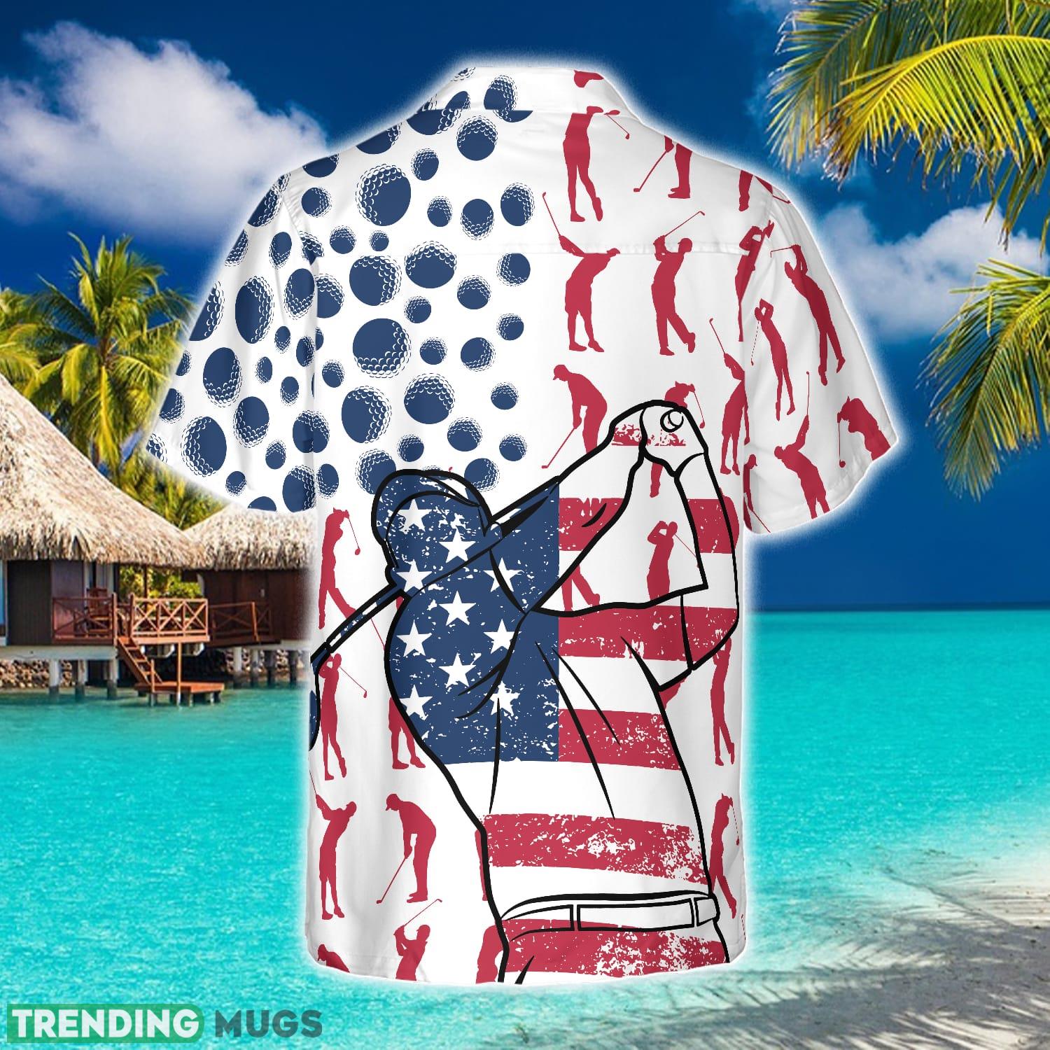 Golf American Flag Pose Hawaiian Shirt Aloha Summer For Men And Women Gift Hawaiian Shirt Golf American Flag Pose Hawaiian Shirt Aloha Summer For Men And Women Gift Hawaiian Shirt