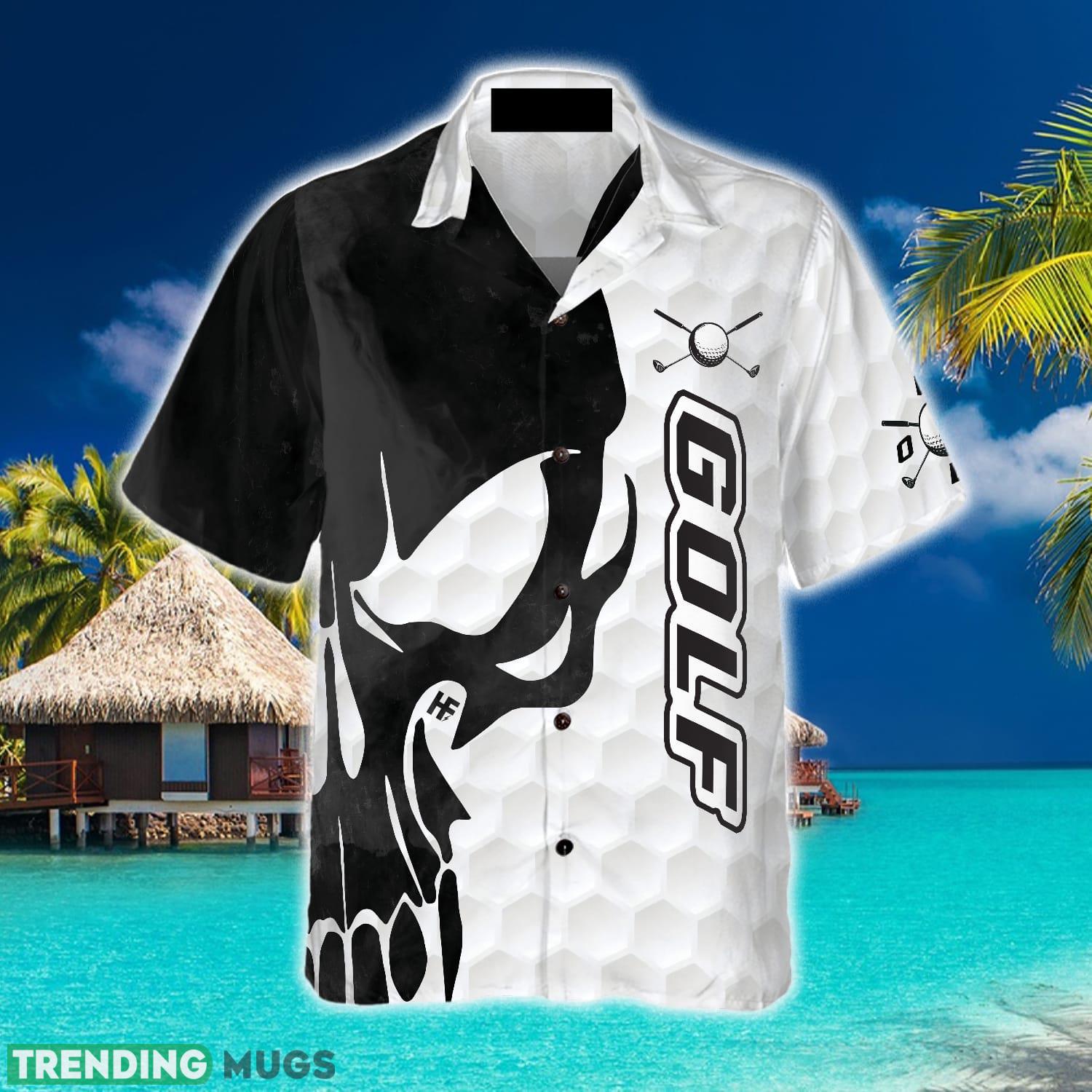 Golf Texture And Black Skull Hawaiian Shirt Summer Beach Gift For Men And Women Hawaiian Shirt Golf Texture And Black Skull Hawaiian Shirt Summer Beach Gift For Men And Women Hawaiian Shirt