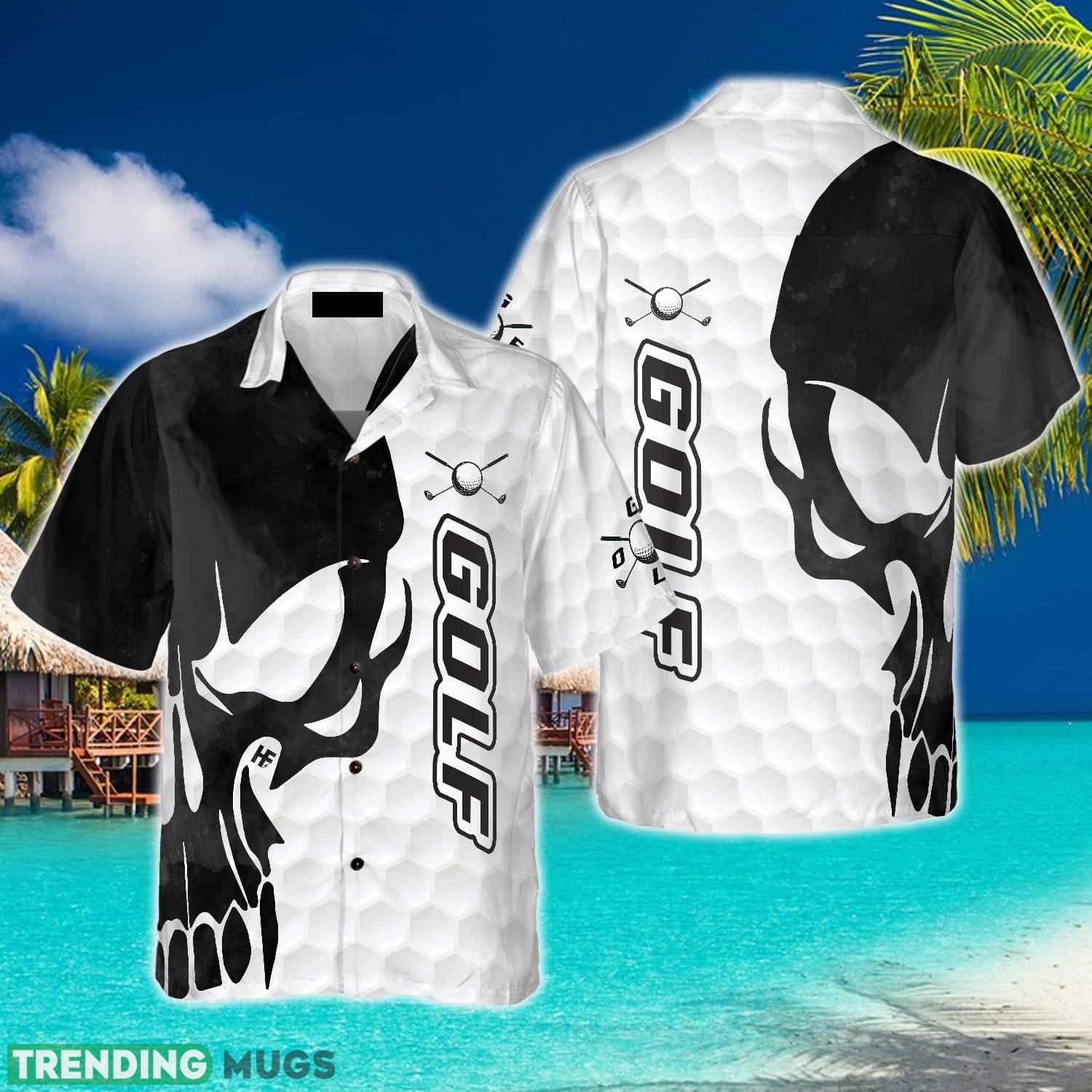 Golf Texture And Black Skull Hawaiian Shirt Summer Beach Gift For Men And Women - Golf Texture And Black Skull Hawaiian Shirt_1 Golf Texture And Black Skull Hawaiian Shirt Summer Beach Gift For Men And Women - Golf Texture And Black Skull Hawaiian Shirt_1