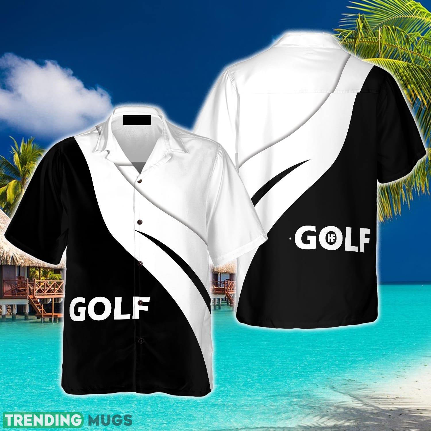 Golf VT Black And White Hawaiian Shirt Aloha Summer For Men And Women Gift - Golf VT Black And White Hawaiian Shirt_1 Golf VT Black And White Hawaiian Shirt Aloha Summer For Men And Women Gift - Golf VT Black And White Hawaiian Shirt_1