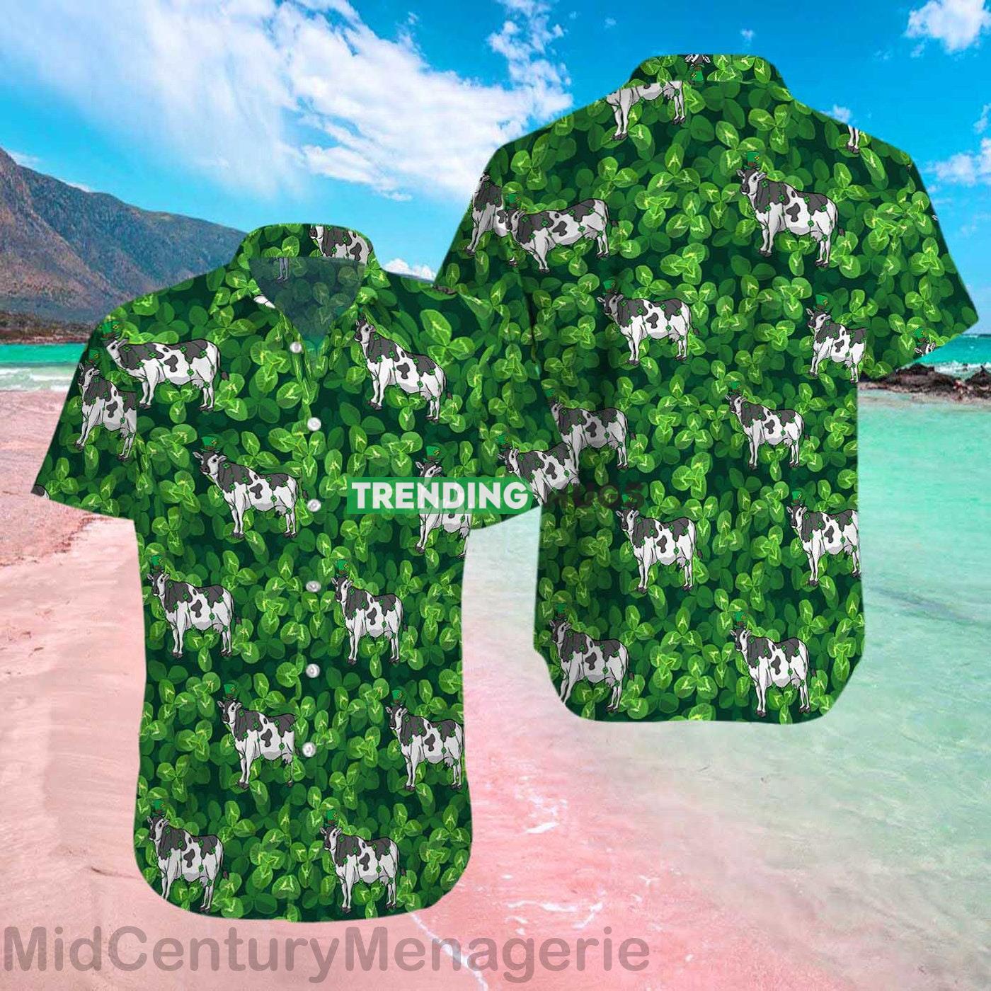 Happy St Patrick's Shirt, Irish Cow Shirt, Lucky Cow Shamrock Shirt, Irish Summer Hawaiian Shirt Hawaiian Shirt Happy St Patrick's Shirt, Irish Cow Shirt, Lucky Cow Shamrock Shirt, Irish Summer Hawaiian Shirt - Happy St Patrick's Shirt, Irish Cow Shirt, Lucky Cow Shamrock Shirt, Irish Summer Party Shirt Gift, Funny Cow Farmer Hawaiian Shirt TA164-49_1