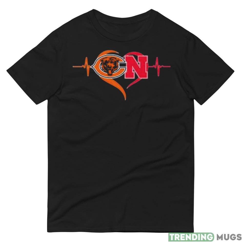 Heartbeat Chicago Bears And Nebraska Cornhuskers shirt Dark Shirt Heartbeat Chicago Bears And Nebraska Cornhuskers shirt Dark Shirt
