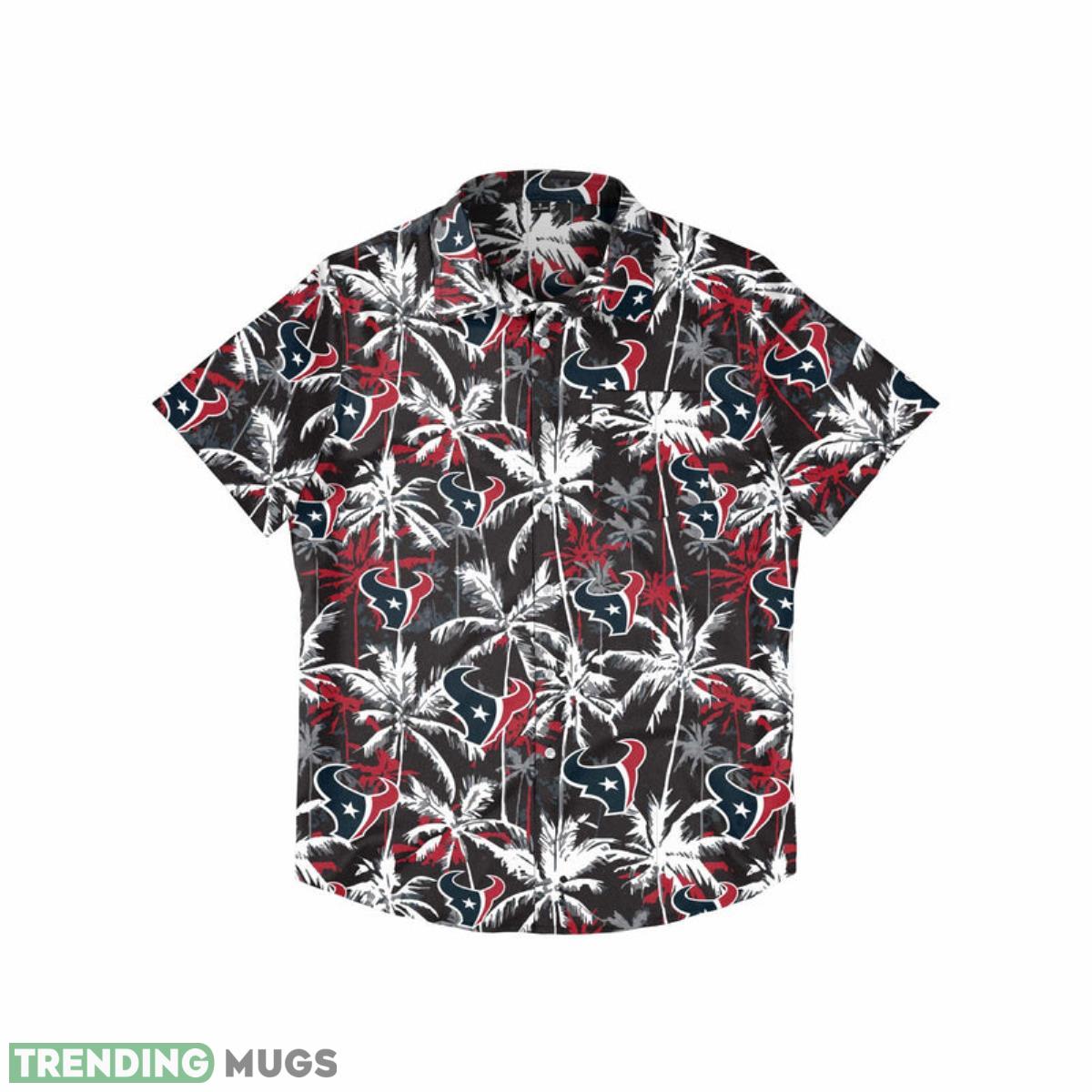 Houston Texans NFL Black Floral Button Up Shirt Product Photo 1