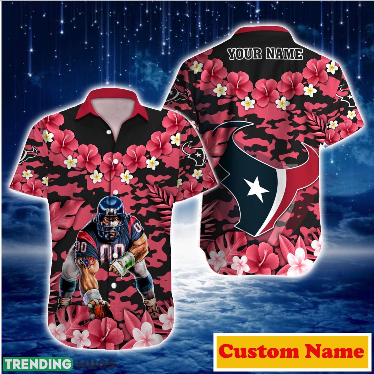 Houston Texans NFL Custom Name Hawaiian Shirt For Men And Women Impressive Gift For Real Fans Product Photo 1 Houston Texans NFL Custom Name Hawaiian Shirt For Men And Women Impressive Gift For Real Fans Product Photo 1