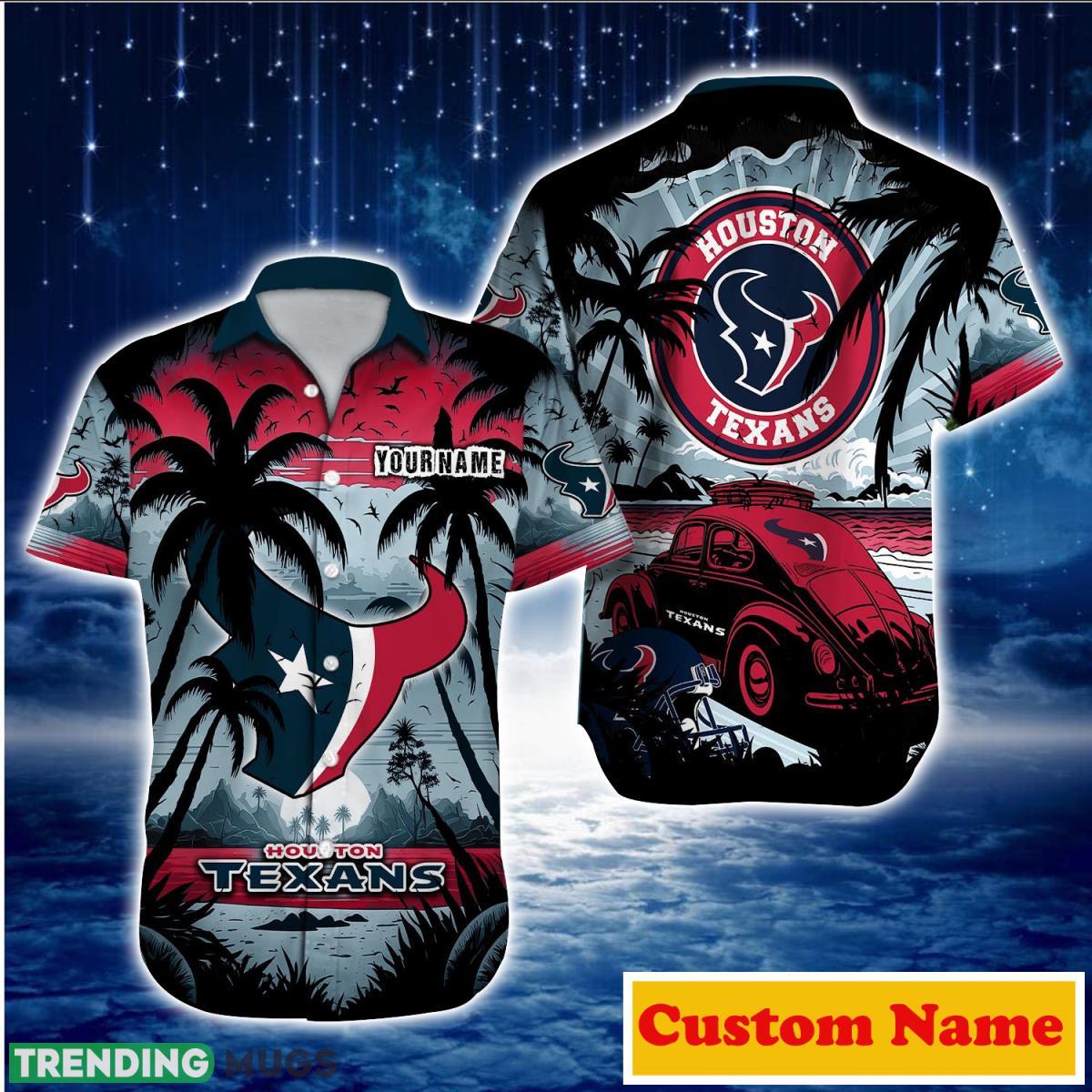 Houston Texans NFL Custom Name Hawaiian Shirt For Men And Women Style Gift For Fans Product Photo 1