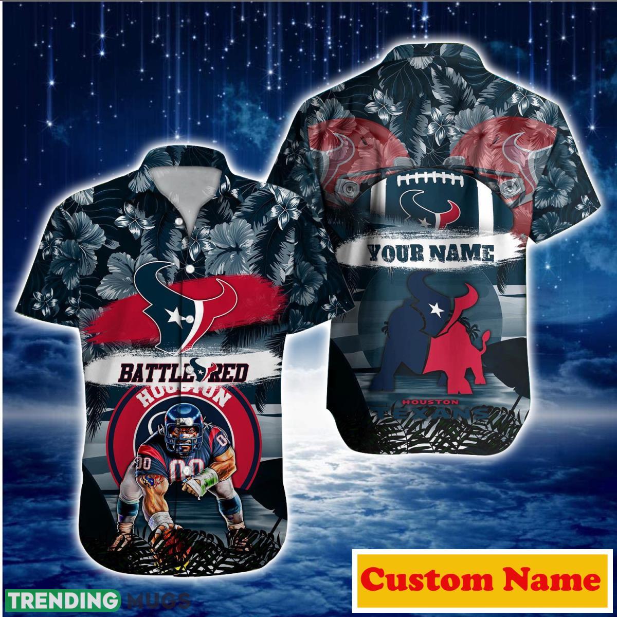 Houston Texans NFL Custom Name Hawaiian Shirt For Men And Women Unique Gift For Fans Product Photo 1