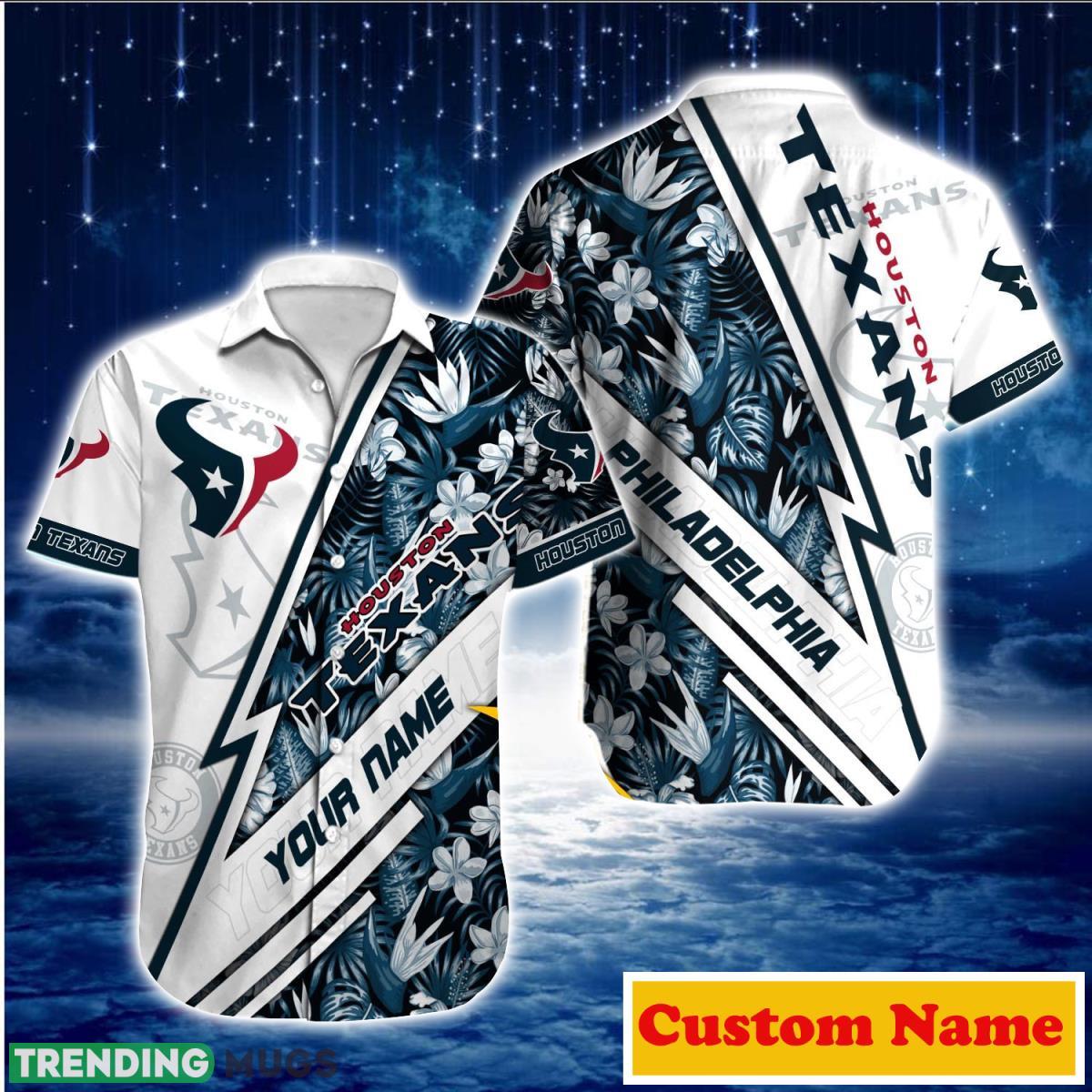 Houston Texans NFL Custom Name Hawaiian Shirt For Men Women Special Gift For Real Fans Product Photo 1 Houston Texans NFL Custom Name Hawaiian Shirt For Men Women Special Gift For Real Fans Product Photo 1