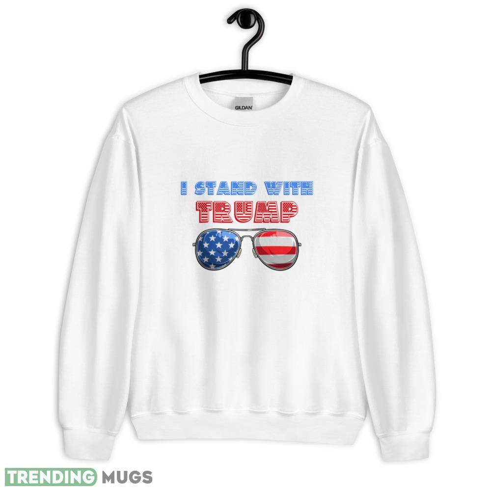 I Stand With Trump Trump Supporter Sungalsses American Flag T Shirt - 18000 Unisex Heavy Blend Crewneck Sweatshirt I Stand With Trump Trump Supporter Sungalsses American Flag T Shirt - 18000 Unisex Heavy Blend Crewneck Sweatshirt