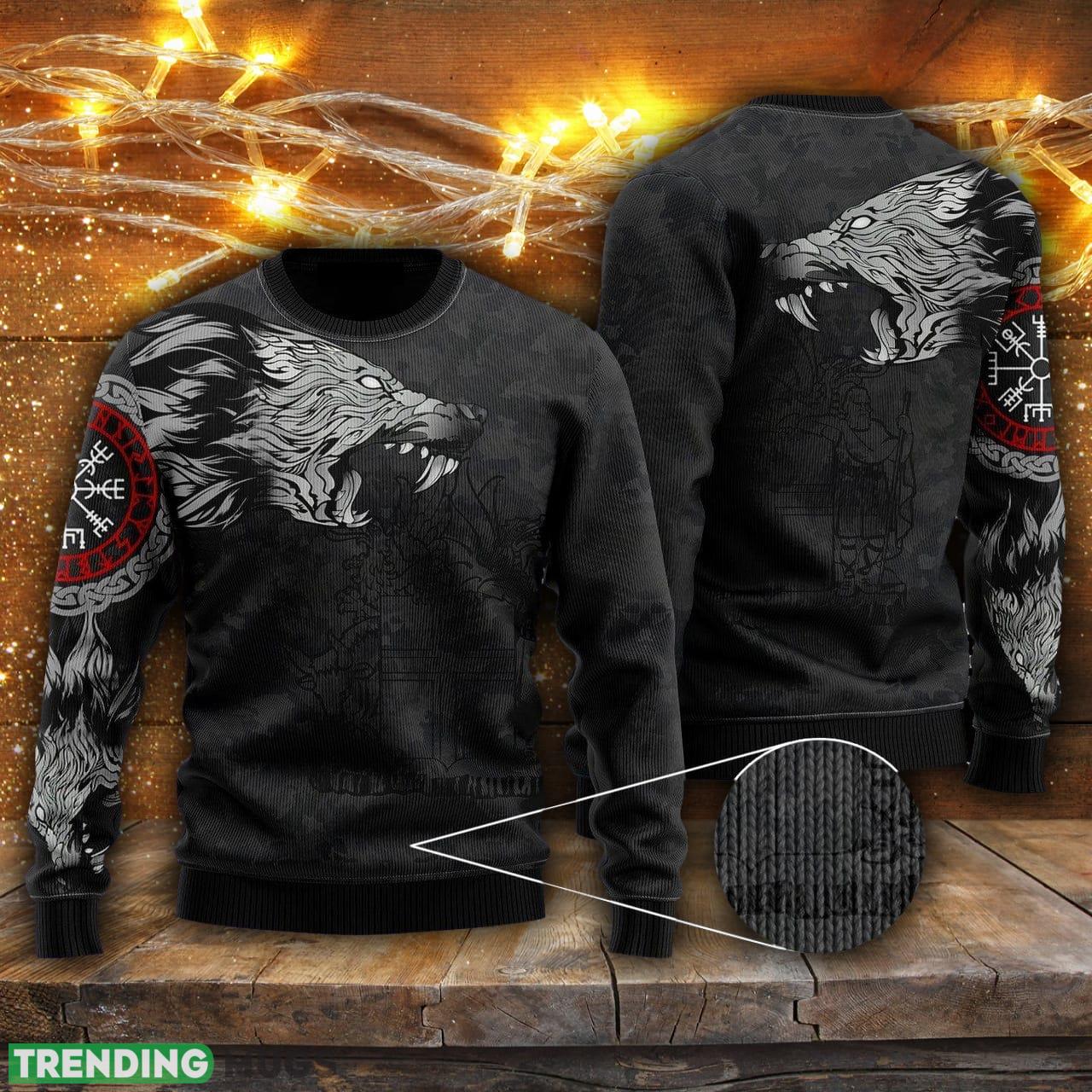 Iceland Fenrir Wolf And Vegvisir Viking Ugly Christmas Sweater Men And Women Gift For Christmas - Iceland Fenrir Wolf And Vegvisir Viking Ugly Christmas Sweater For Men & Women UH1041_1 Iceland Fenrir Wolf And Vegvisir Viking Ugly Christmas Sweater Men And Women Gift For Christmas - Iceland Fenrir Wolf And Vegvisir Viking Ugly Christmas Sweater For Men & Women UH1041_1