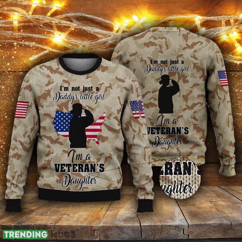 I'm Veteran Daughter Ugly Christmas Sweater Men And Women Gift For Christmas 3D Sweater I'm Veteran Daughter Ugly Christmas Sweater Men And Women Gift For Christmas - I'm Veteran Daughter Ugly Christmas Sweater For Men & Women Adult US5981_1
