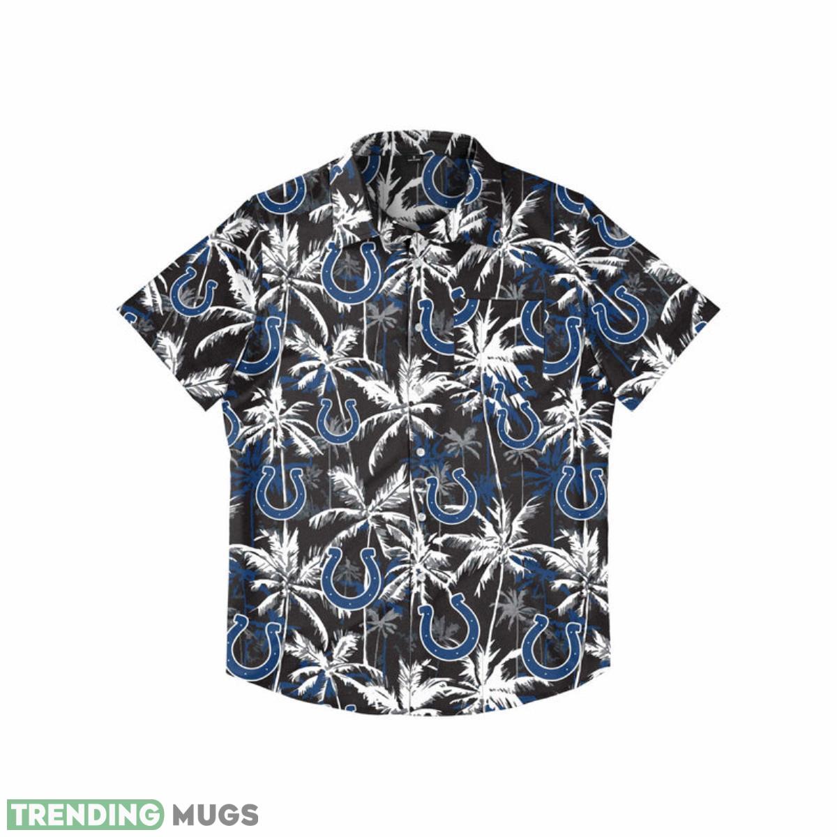 Indianapolis Colts NFL Black Floral Button Up Shirt Product Photo 1 Indianapolis Colts NFL Black Floral Button Up Shirt Product Photo 1