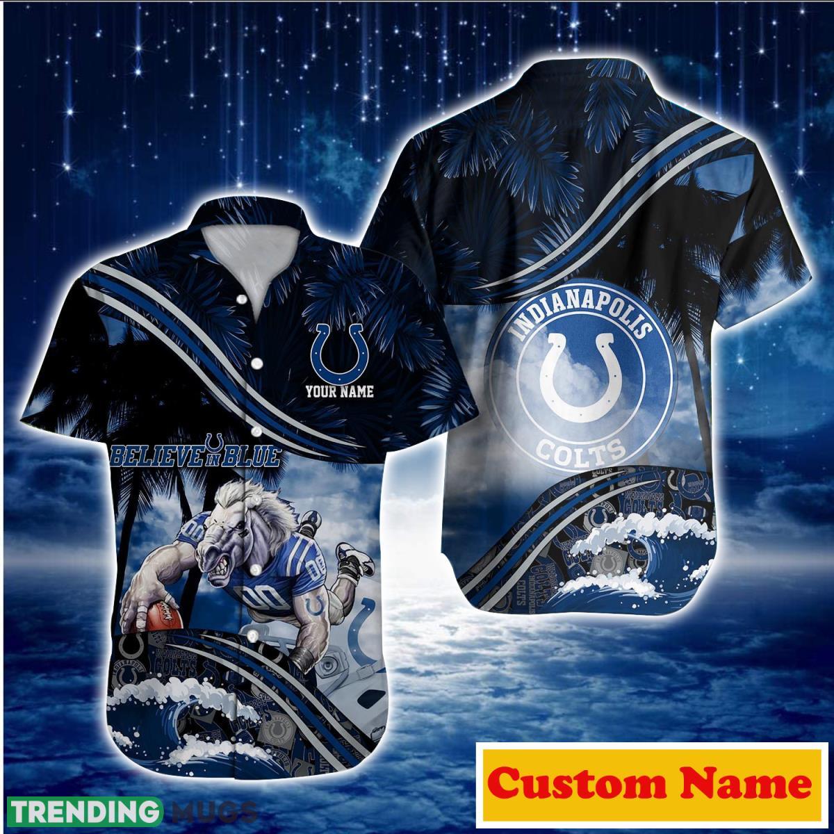 Indianapolis Colts NFL Custom Name Hawaiian Shirt For Men And Women Great Gift For Fans Product Photo 1