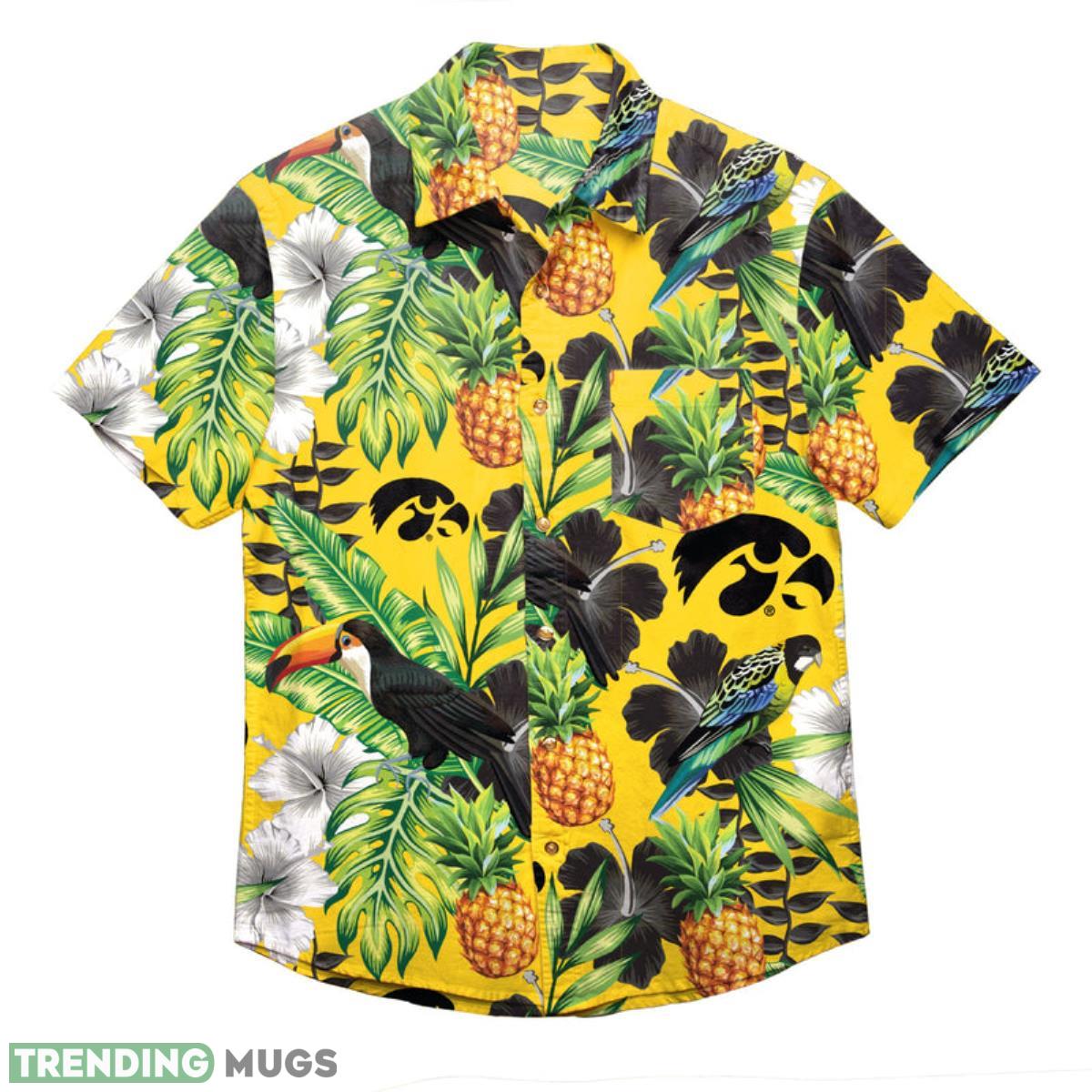 Iowa Hawkeyes NCAA Floral Button Up Shirt Product Photo 1