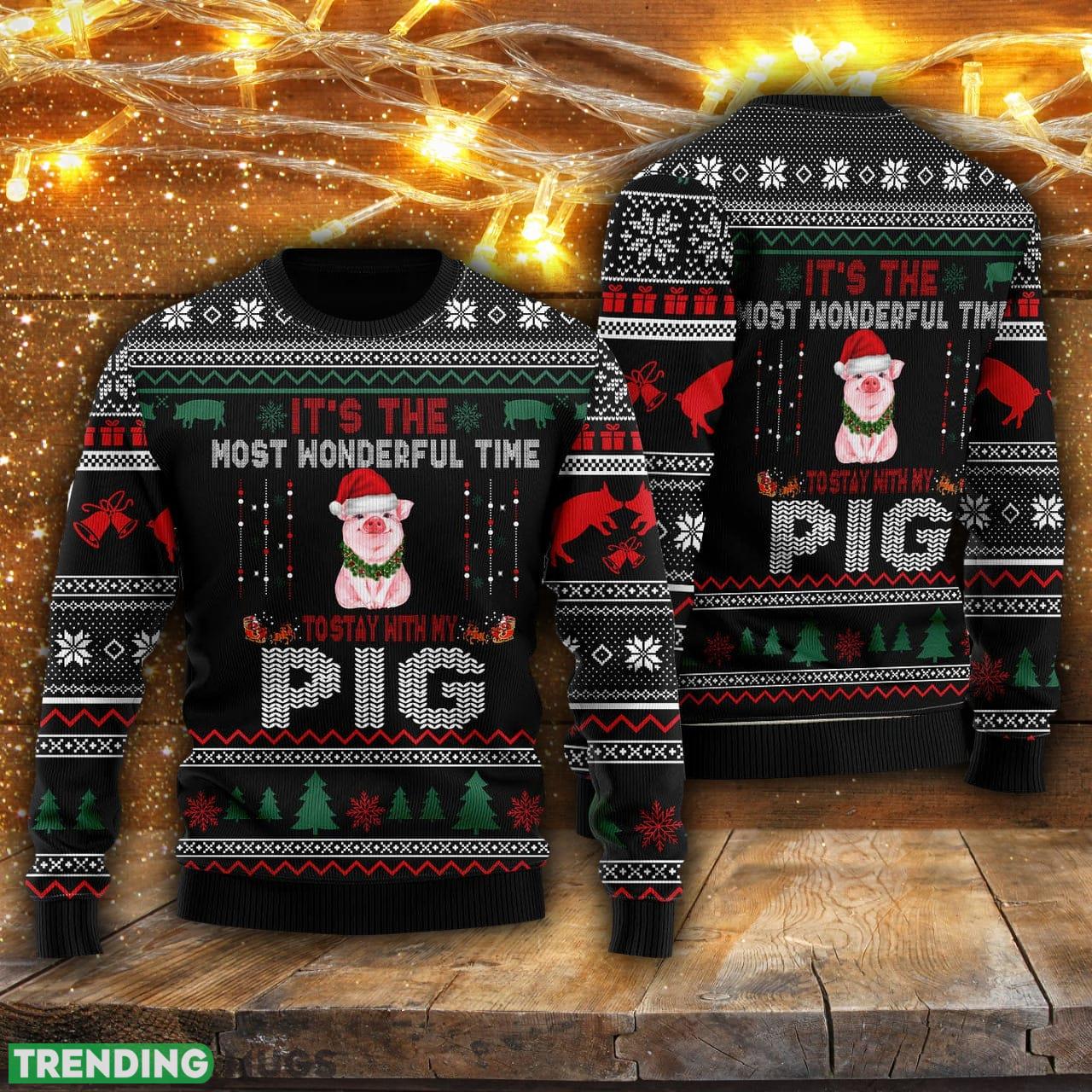 It‘s The Most Wonderful Time To Stay With My Pig Ugly Christmas Sweater Men And Women Gift For Christmas - It‘s The Most Wonderful Time To Stay With My Pig Ugly Christmas Sweater For Men & Women Adult US5938_1 It‘s The Most Wonderful Time To Stay With My Pig Ugly Christmas Sweater Men And Women Gift For Christmas - It‘s The Most Wonderful Time To Stay With My Pig Ugly Christmas Sweater For Men & Women Adult US5938_1