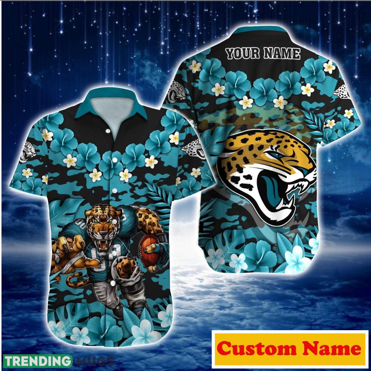 Jacksonville Jaguars NFL Custom Name Hawaiian Shirt For Men And Women Impressive Gift For Real Fans Product Photo 1 Jacksonville Jaguars NFL Custom Name Hawaiian Shirt For Men And Women Impressive Gift For Real Fans Product Photo 1