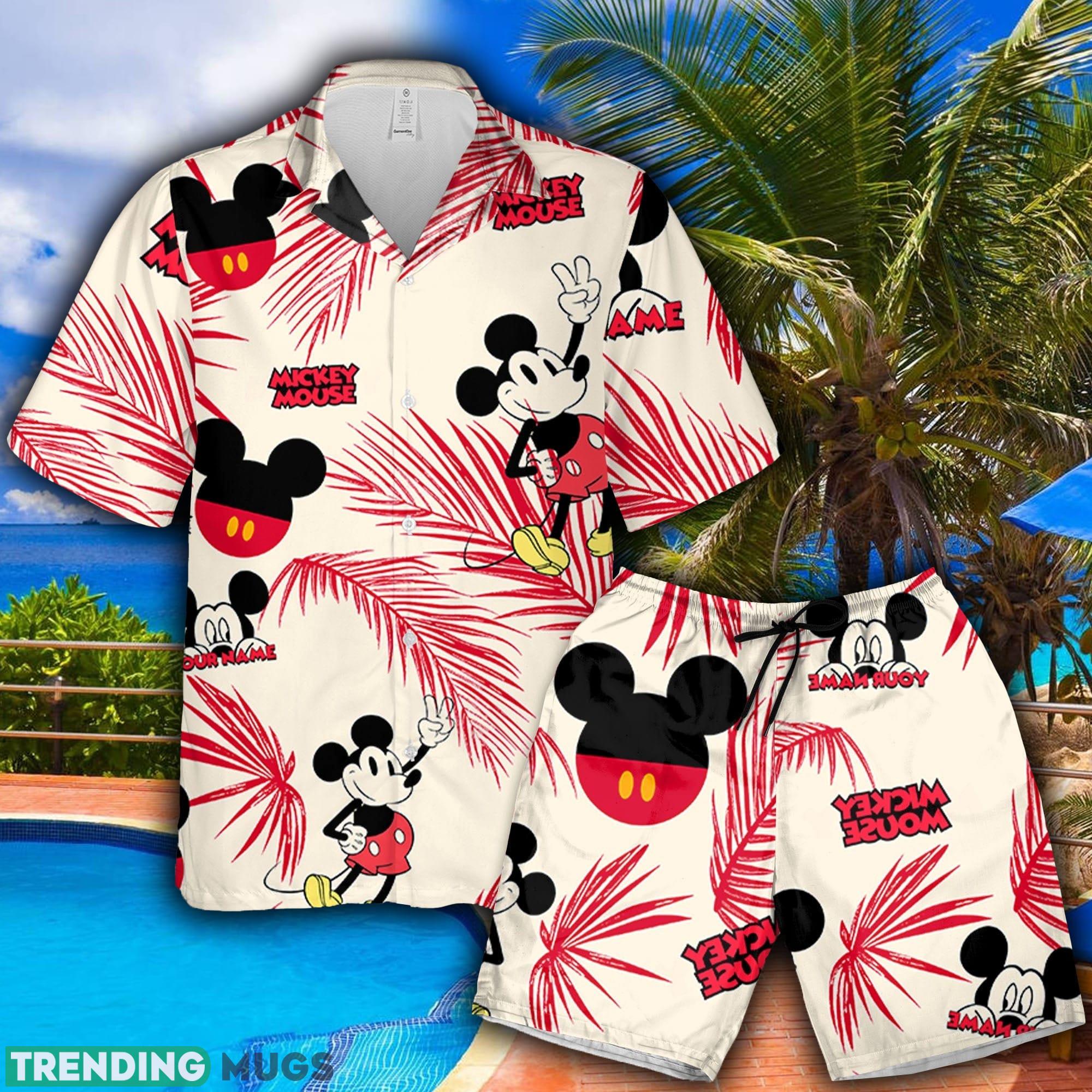 Jersey Mickey Happy Hawaiian Shirt And Short Palm Leaves Custom Name Summer Gift For Men And Women - Jersey Mickey Happy Hawaiian Shirt Palm Leaves Custom Name Summer Beach Gift For Men And Women Jersey Mickey Happy Hawaiian Shirt And Short Palm Leaves Custom Name Summer Gift For Men And Women - Jersey Mickey Happy Hawaiian Shirt Palm Leaves Custom Name Summer Beach Gift For Men And Women