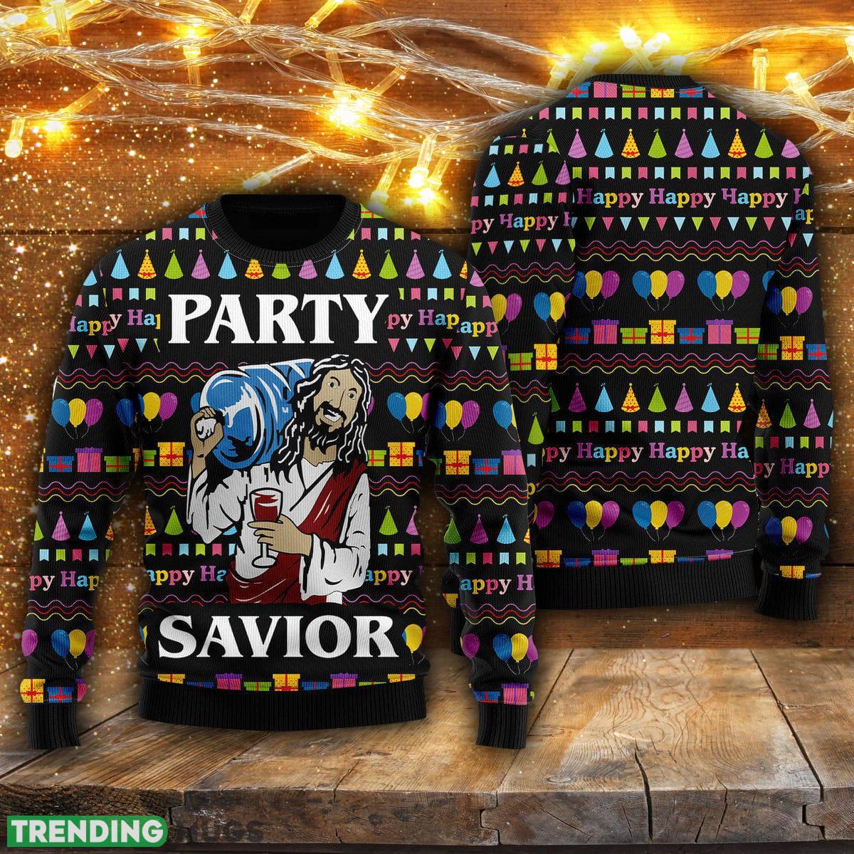 Jesus Party Ugly Christmas Sweater Men And Women Gift For Christmas - Jesus Party Ugly Christmas Sweater For Men & Women Adult US4504_1 Jesus Party Ugly Christmas Sweater Men And Women Gift For Christmas - Jesus Party Ugly Christmas Sweater For Men & Women Adult US4504_1