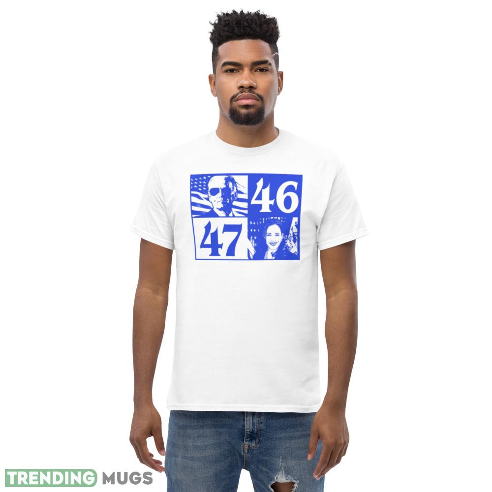 Joe Biden 46 Kamala Harris 47 Funny White T Shirt Light Shirt Joe Biden 46 Kamala Harris 47 Funny White T Shirt Light Shirt