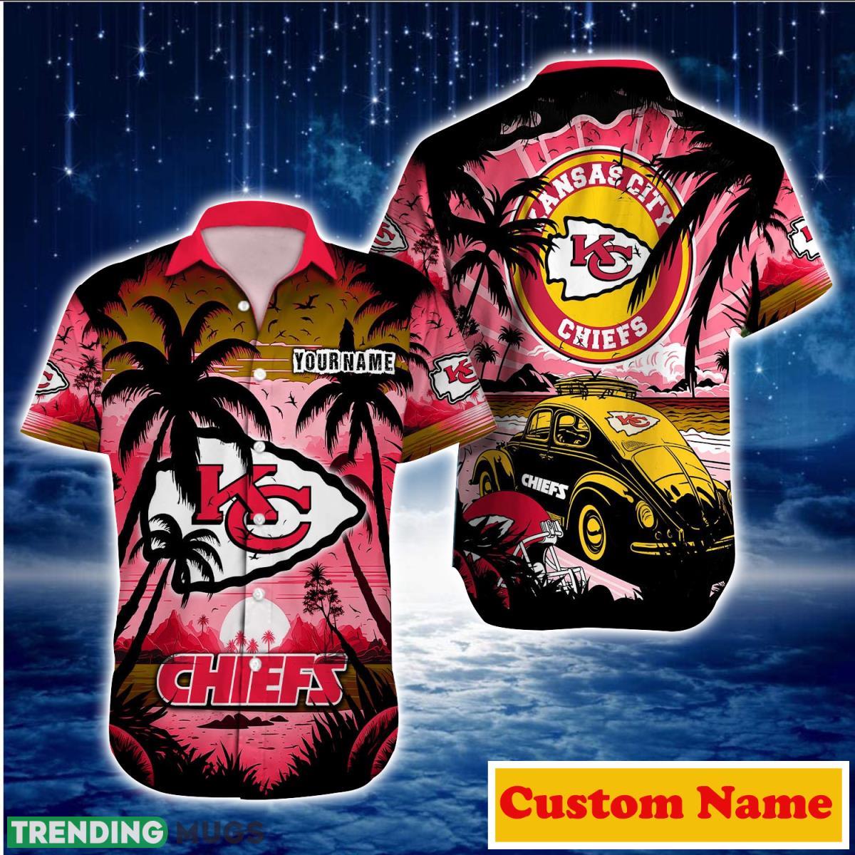 Kansas City Chiefs NFL Custom Name Hawaiian Shirt For Men And Women Style Gift For Fans Product Photo 1 Kansas City Chiefs NFL Custom Name Hawaiian Shirt For Men And Women Style Gift For Fans Product Photo 1
