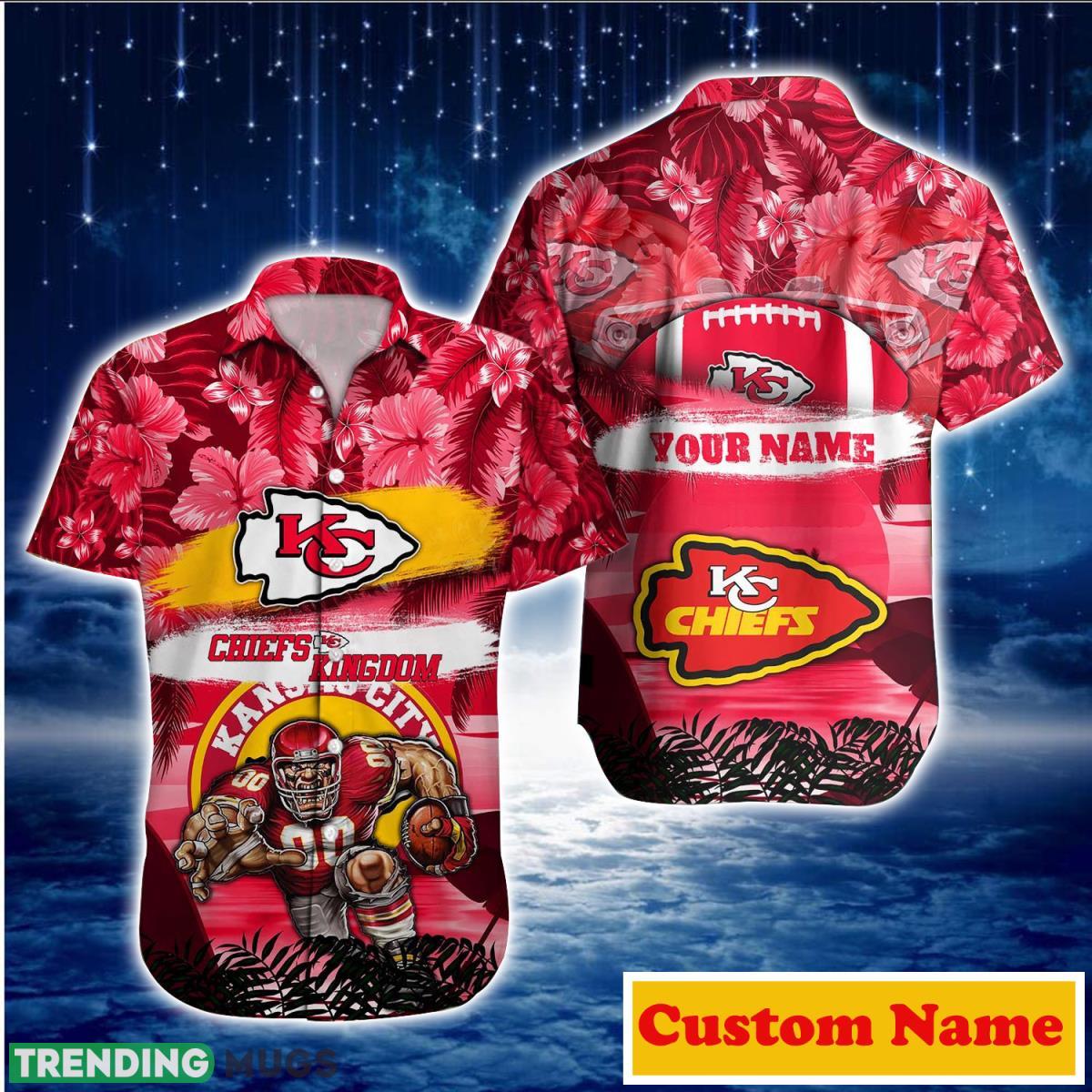 Kansas City Chiefs NFL Custom Name Hawaiian Shirt For Men And Women Unique Gift For Fans Product Photo 1 Kansas City Chiefs NFL Custom Name Hawaiian Shirt For Men And Women Unique Gift For Fans Product Photo 1