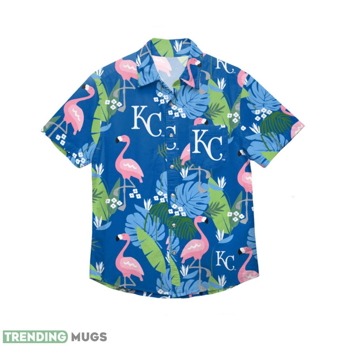 Kansas City Royals MLB Floral Button Up Shirt Product Photo 1