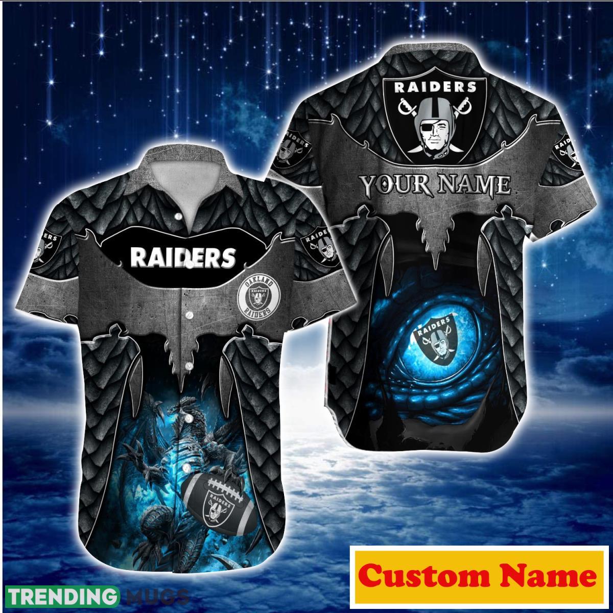 Las Vegas Raiders NFL Custom Name Hawaiian Shirt For Men And Women Best Gift For True Fans Product Photo 1