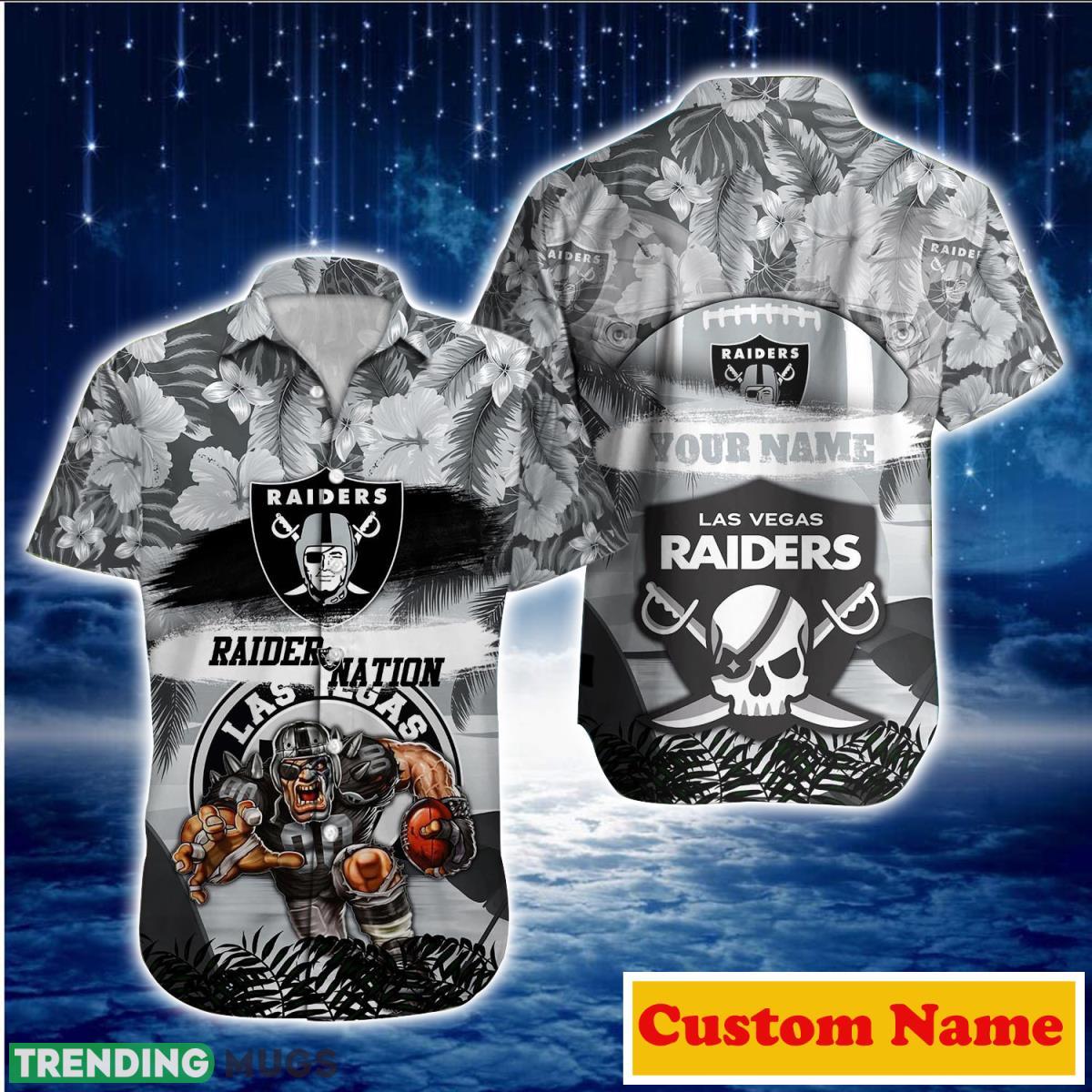 Las Vegas Raiders NFL Custom Name Hawaiian Shirt For Men And Women Unique Gift For Fans Product Photo 1