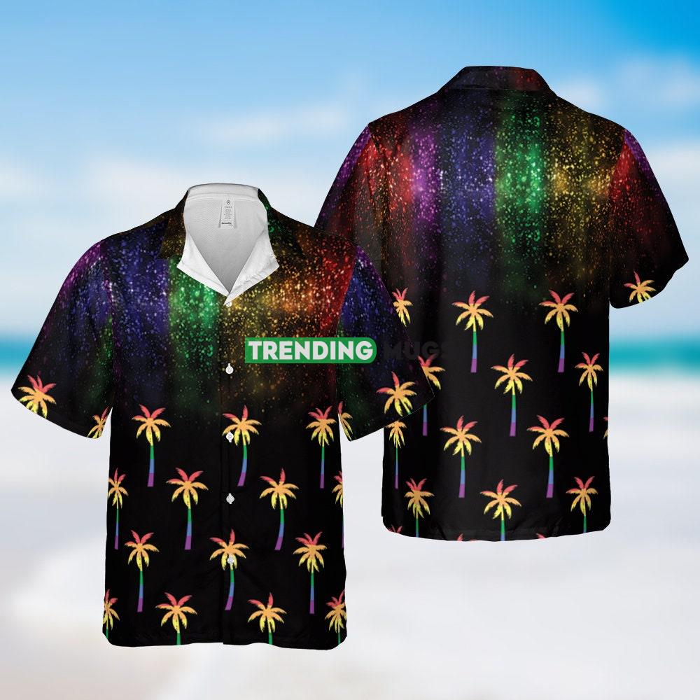 LGBT Coconut Summer Hawaiian Shirt - LGBT Coconut  Summer Hawaiian Shirt Shorts, Summer Short Sleeve Button Hawaiian Shirt Beach Shorts, Button Down Hawaiian Shirt ID-0609-AMHV_1