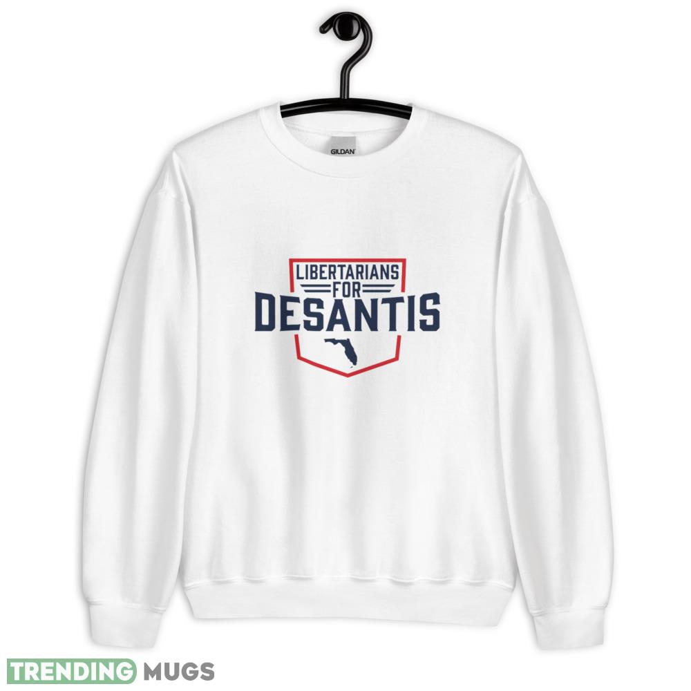 Libertarians for DeSantis Funny White T Shirt - 18000 Unisex Heavy Blend Crewneck Sweatshirt Libertarians for DeSantis Funny White T Shirt - 18000 Unisex Heavy Blend Crewneck Sweatshirt